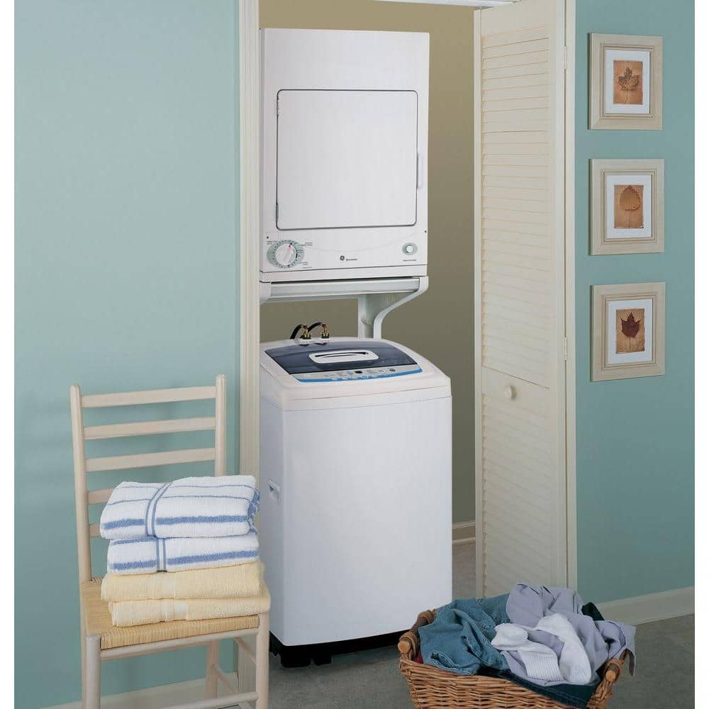 GE 3.6-cu ft Stackable Electric Dryer (White) - Image 2
