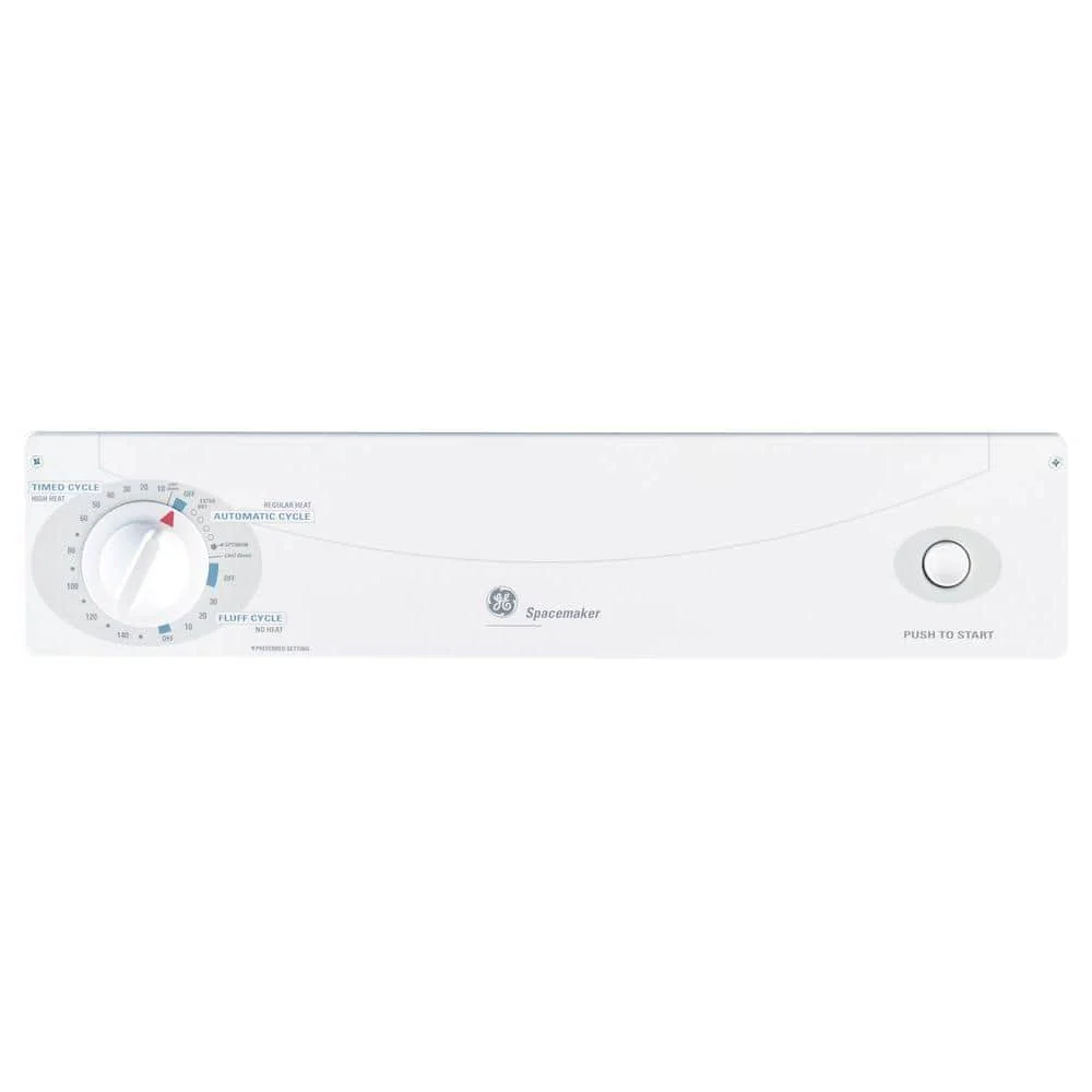 GE 3.6-cu ft Stackable Electric Dryer (White) - Image 3