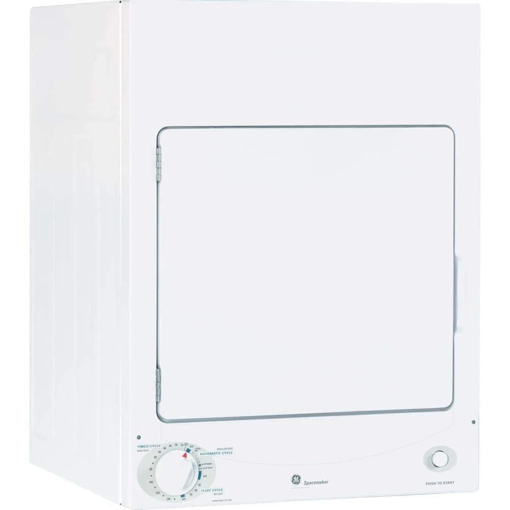 GE 3.6-cu ft Stackable Electric Dryer (White) - Image 7