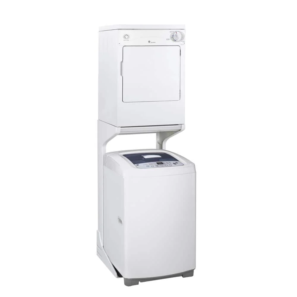 GE 3.6-cu ft Stackable Portable Electric Dryer (White on White) - Image 3