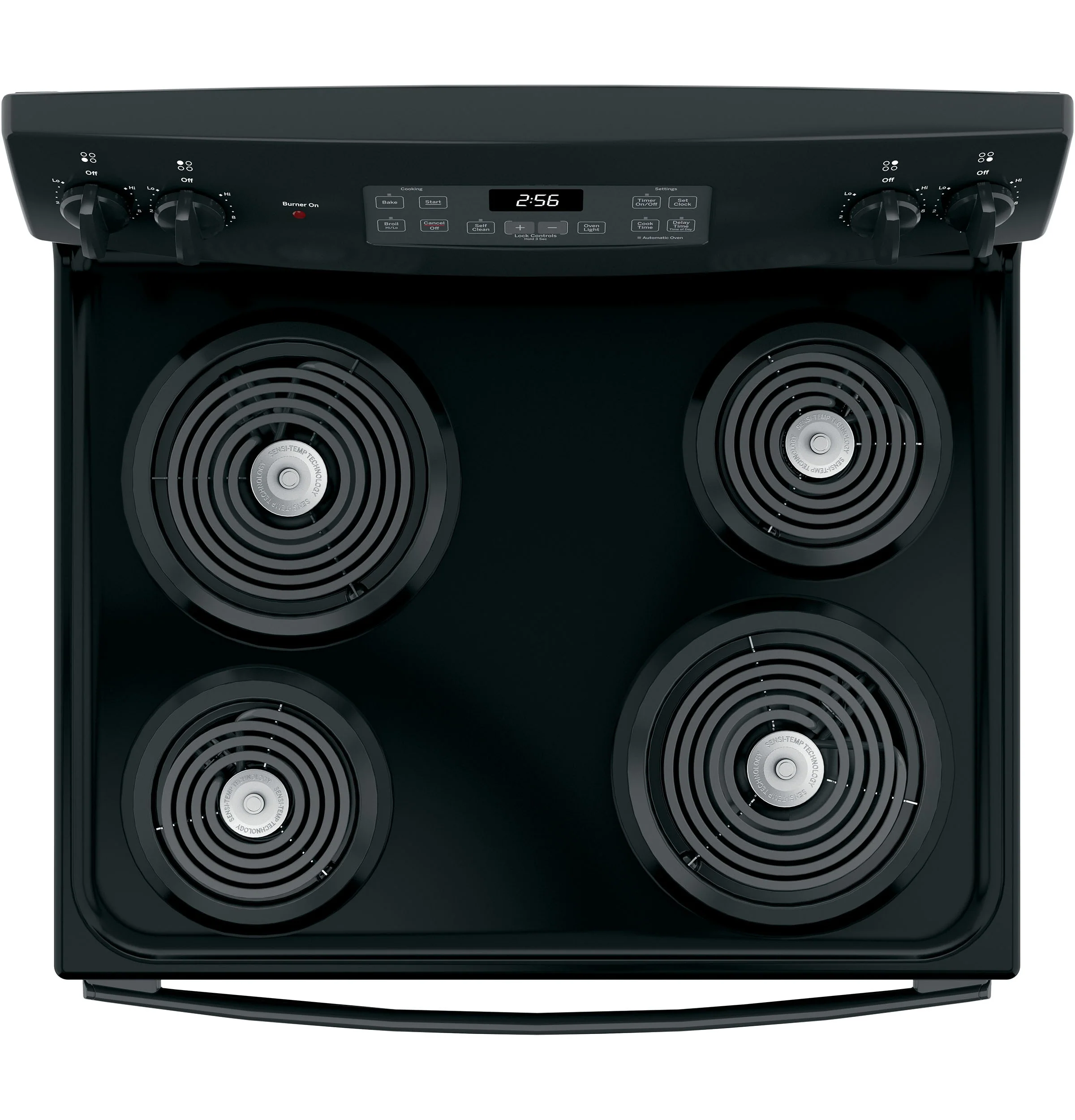 GE 30-in 4 Elements 5.0-cu ft Self-Cleaning Freestanding Electric Range (Black) - Image 4