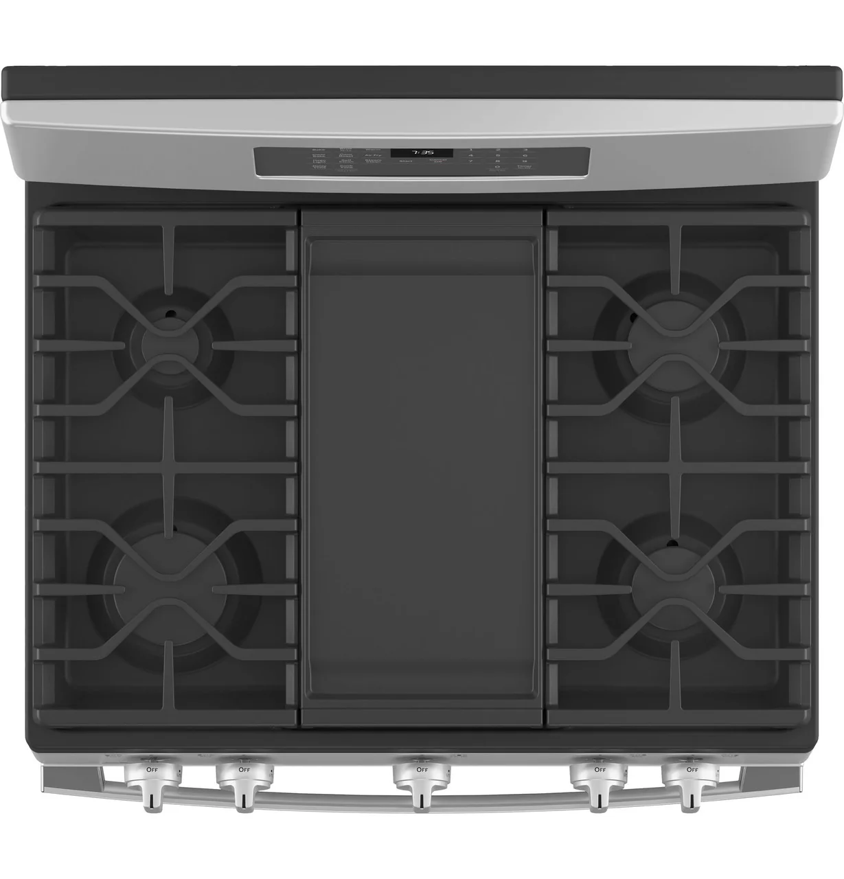 GE 30 in. 5.0 cu. ft. Gas Range with Self-Cleaning Convection Oven and No Preheat Air Fry in Stainless Steel (JGB735SPSS) - Image 4