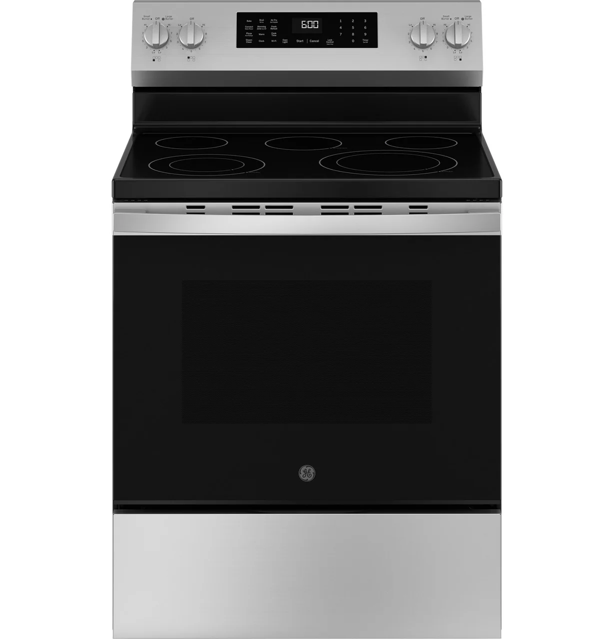 GE 30 in. 5.3 cu. ft. Electric Range with Self-Cleaning Convection Oven in Stainless Steel