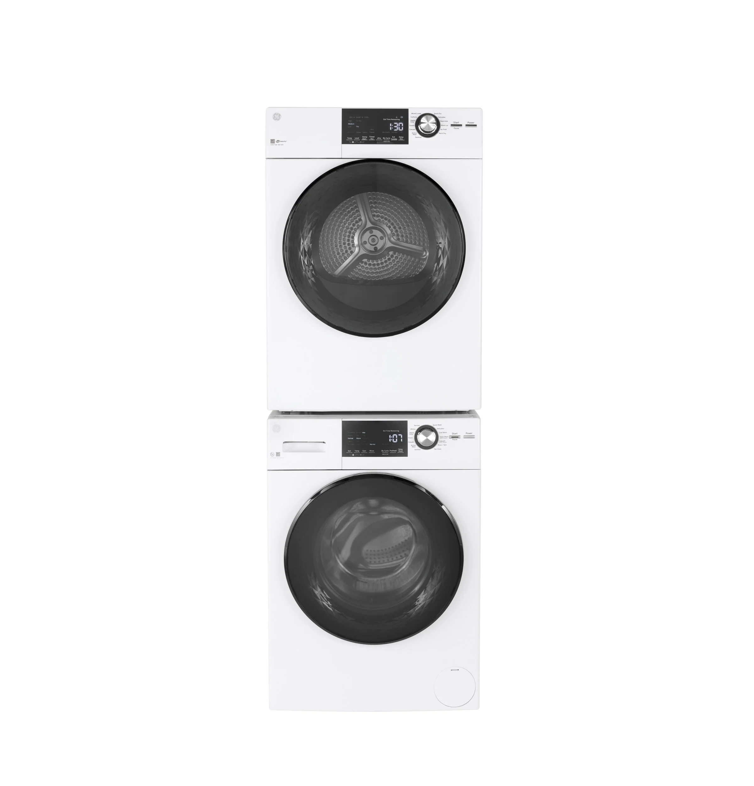 GE 4.3-cu ft Stackable Vented Electric Dryer, White - Image 3