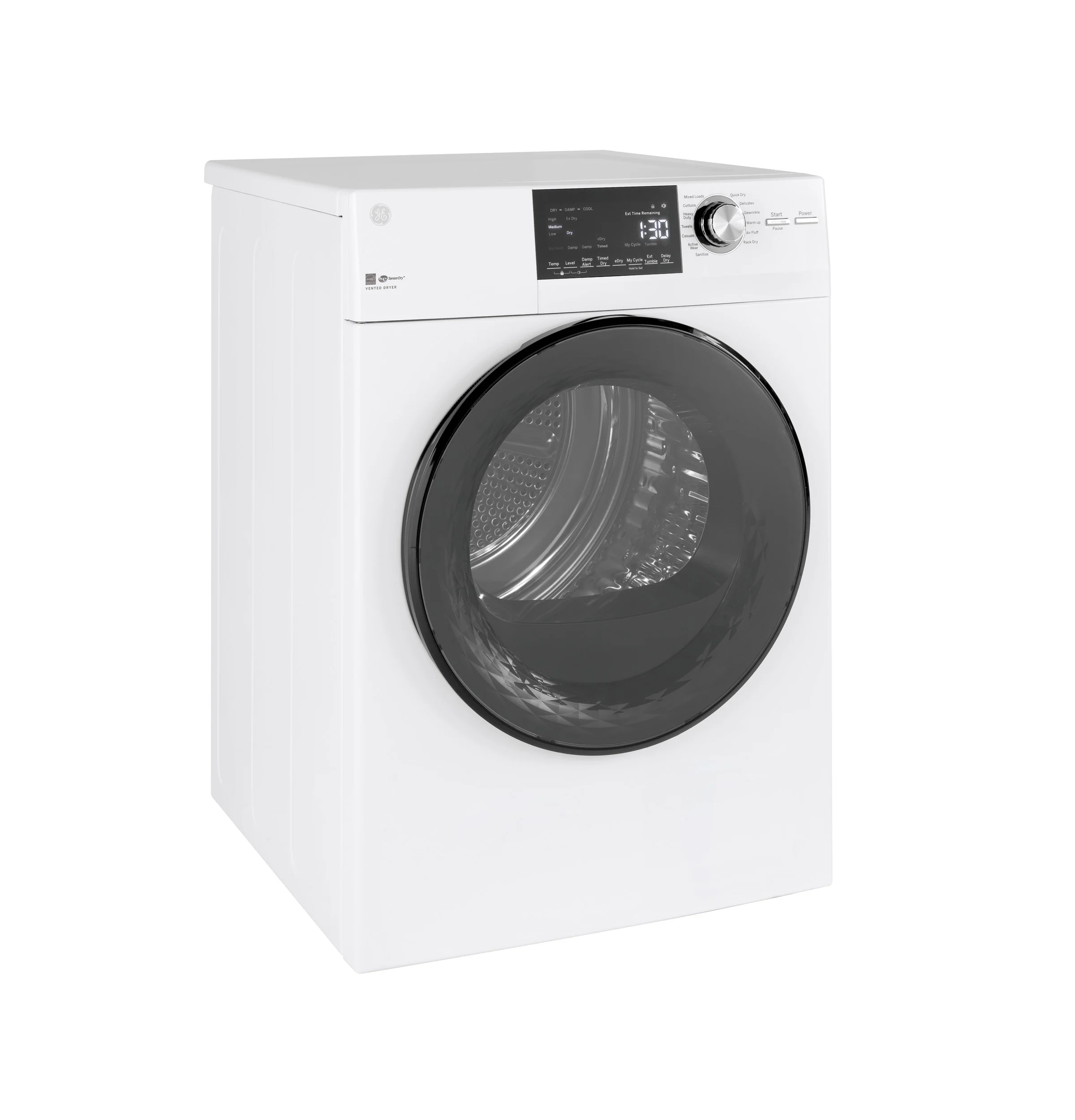 GE 4.3-cu ft Stackable Vented Electric Dryer, White - Image 4