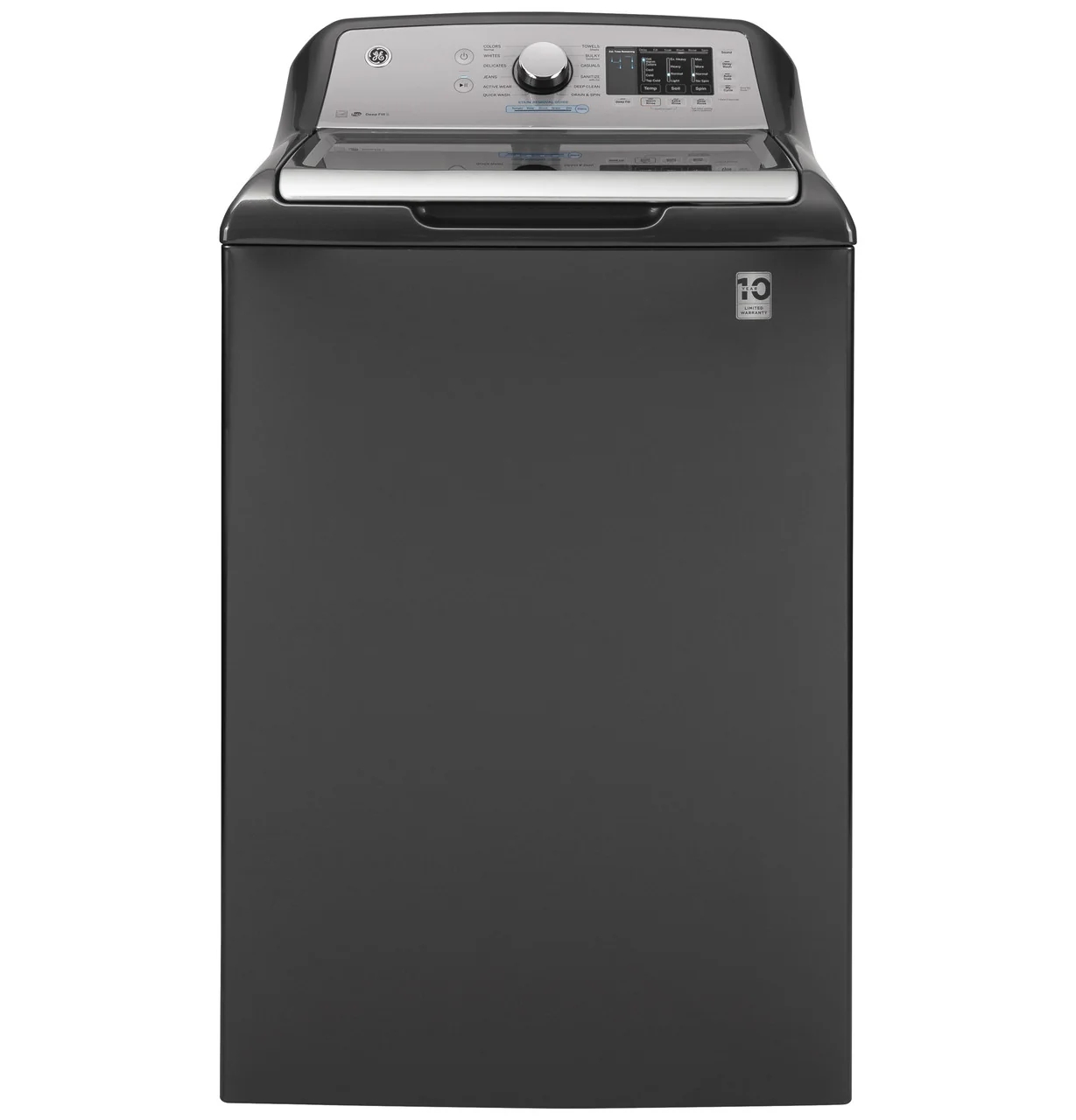 GE 4.6-cu ft High Efficiency Top-Load Washer, Diamond Gray, ENERGY STAR (GTW725 Series)