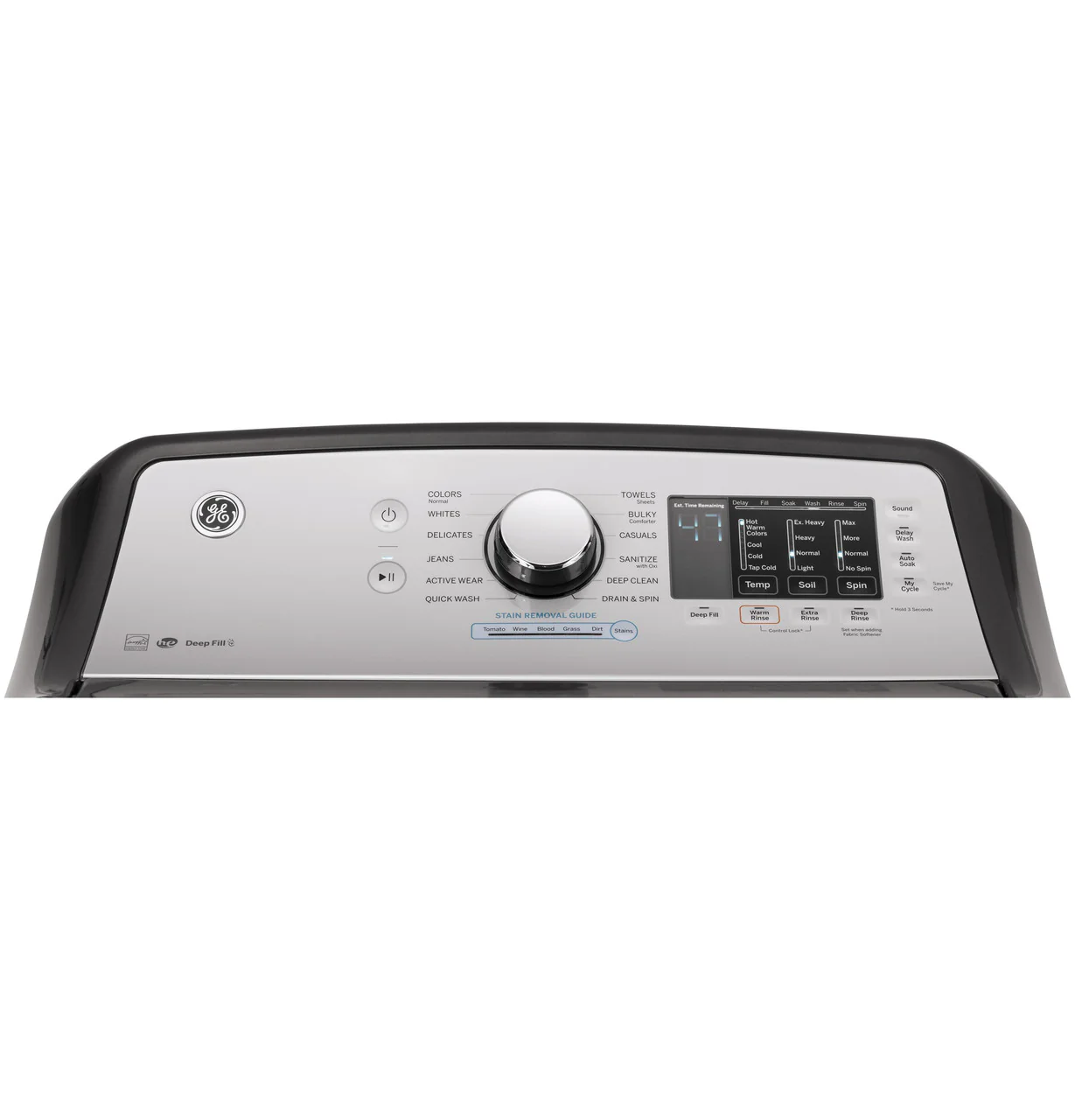GE 4.6-cu ft High Efficiency Top-Load Washer, Diamond Gray, ENERGY STAR (GTW725 Series) - Image 2