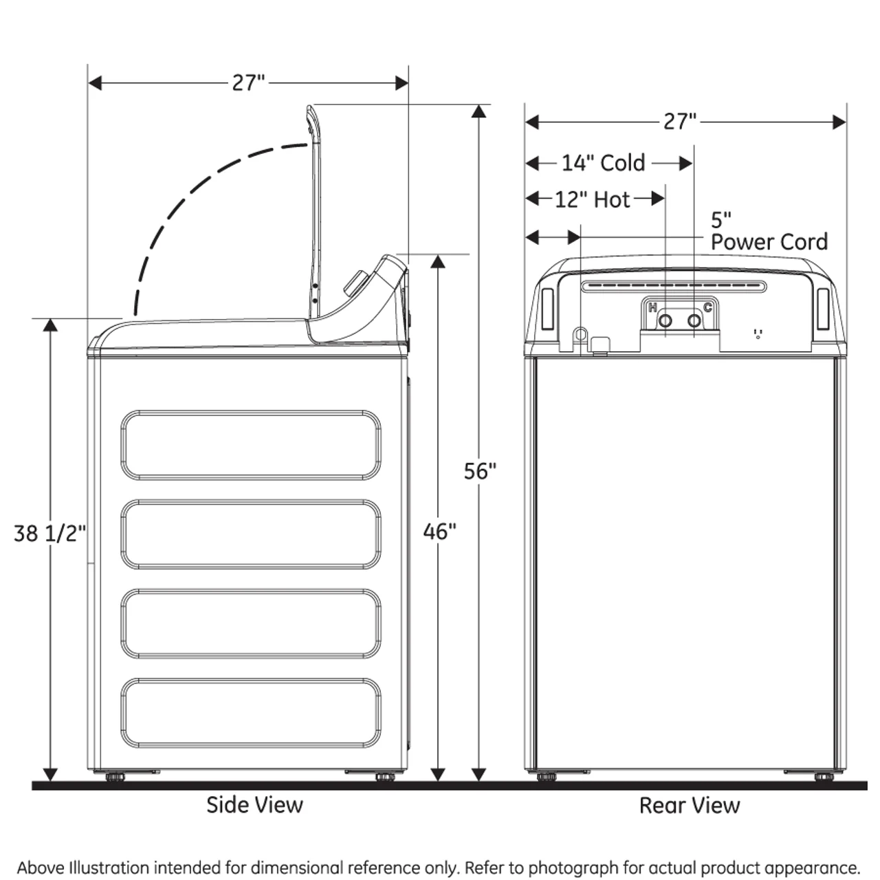 GE 4.6-cu ft High Efficiency Top-Load Washer, Diamond Gray, ENERGY STAR (GTW725 Series) - Image 6