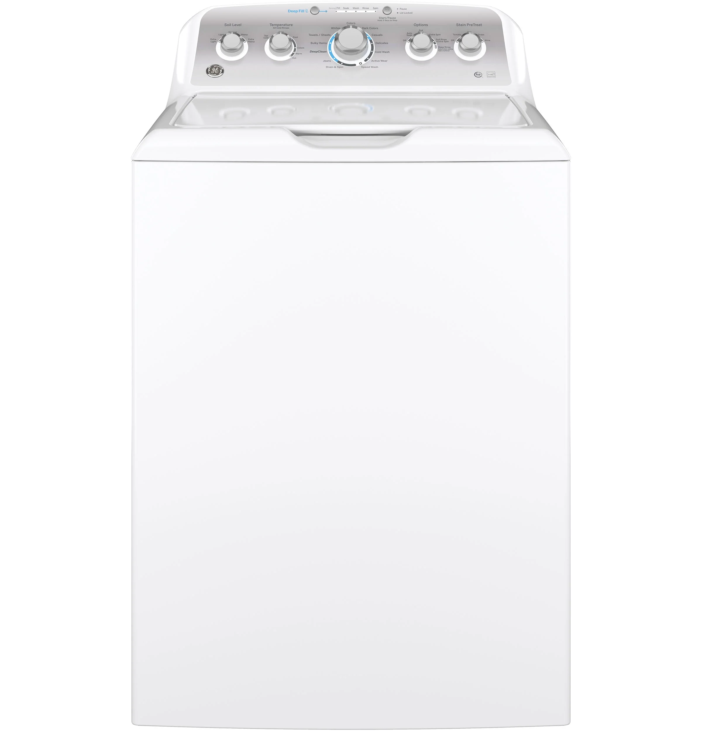 GE 4.6-cu ft High Efficiency Top-Load Washer (White) ENERGY STAR