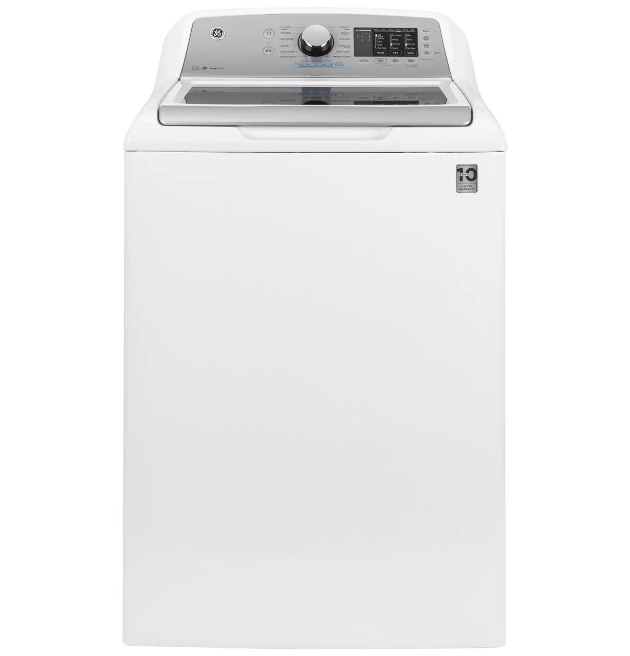 GE 4.8-cu ft High Efficiency Top-Load Washer, Diamond Gray/White, ENERGY STAR (GTW720 Series)