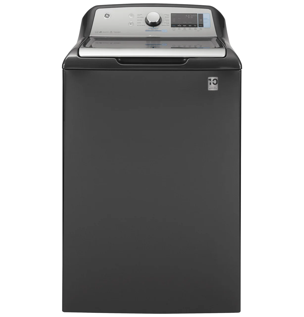 GE 5.0-cu ft High-Efficiency Top-Load Washer, Diamond Gray, ENERGY STAR