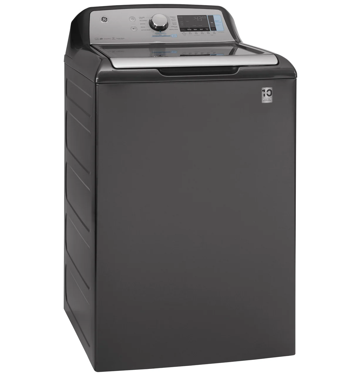 GE 5.2 cu. ft. High-Efficiency Diamond Gray Top Load Washing Machine with Smart Dispense and Sanitize with Oxi, ENERGY STAR - Image 6