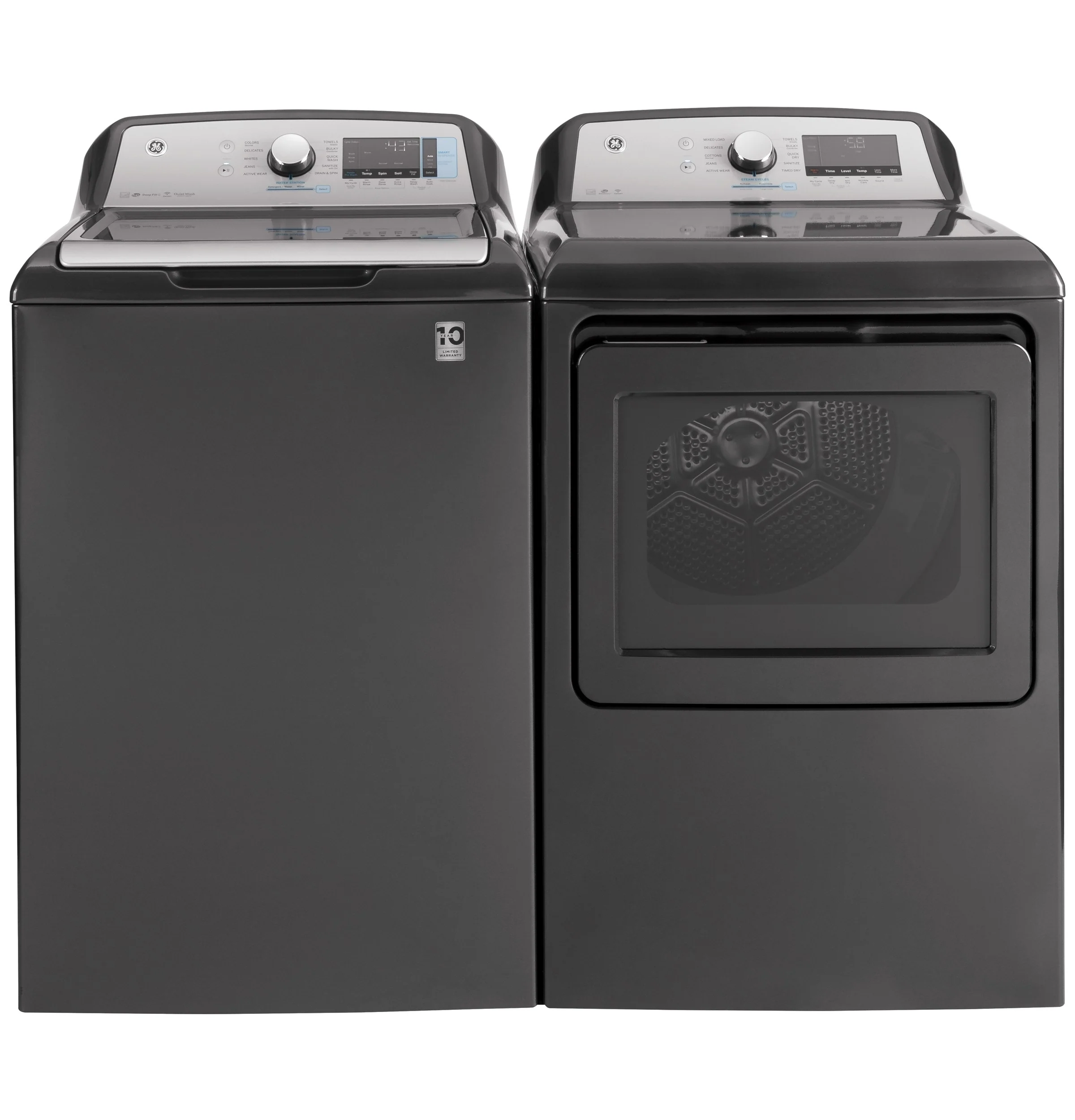 GE 5-cu ft High Efficiency Top-Load Washer, Diamond Gray, ENERGY STAR, Agitator, WiFi - Image 5