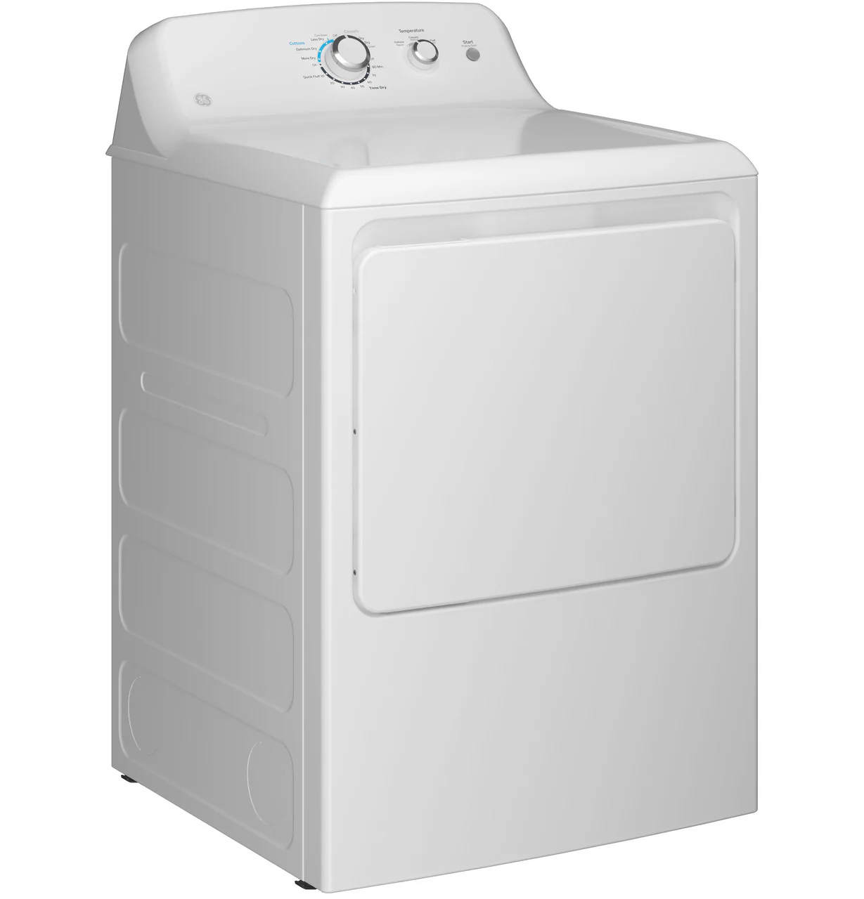 GE 6.2-cu ft Electric Dryer (White) - Image 2