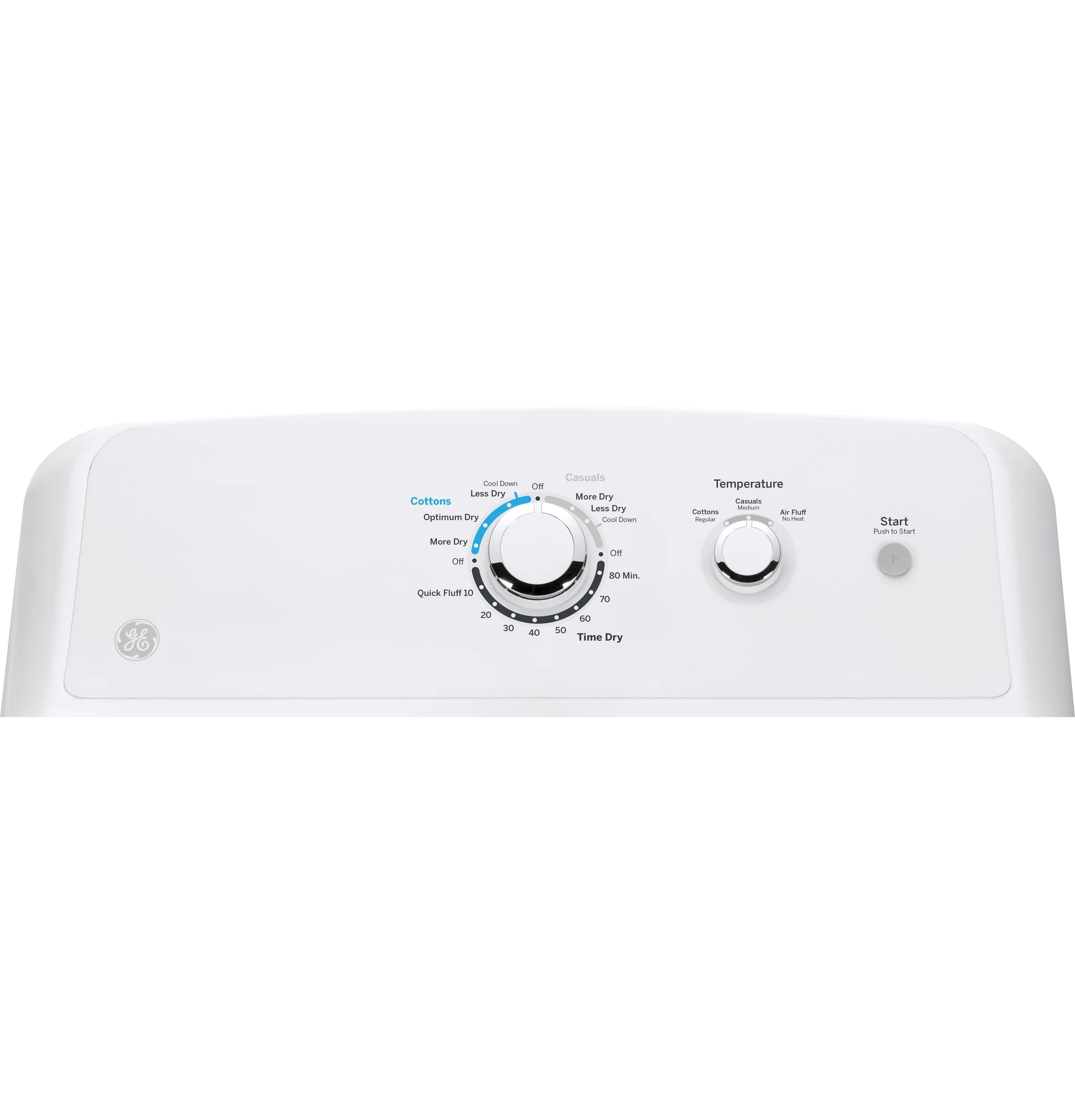 GE 6.2-cu ft Electric Dryer (White) GTX33EASKWW - Image 7