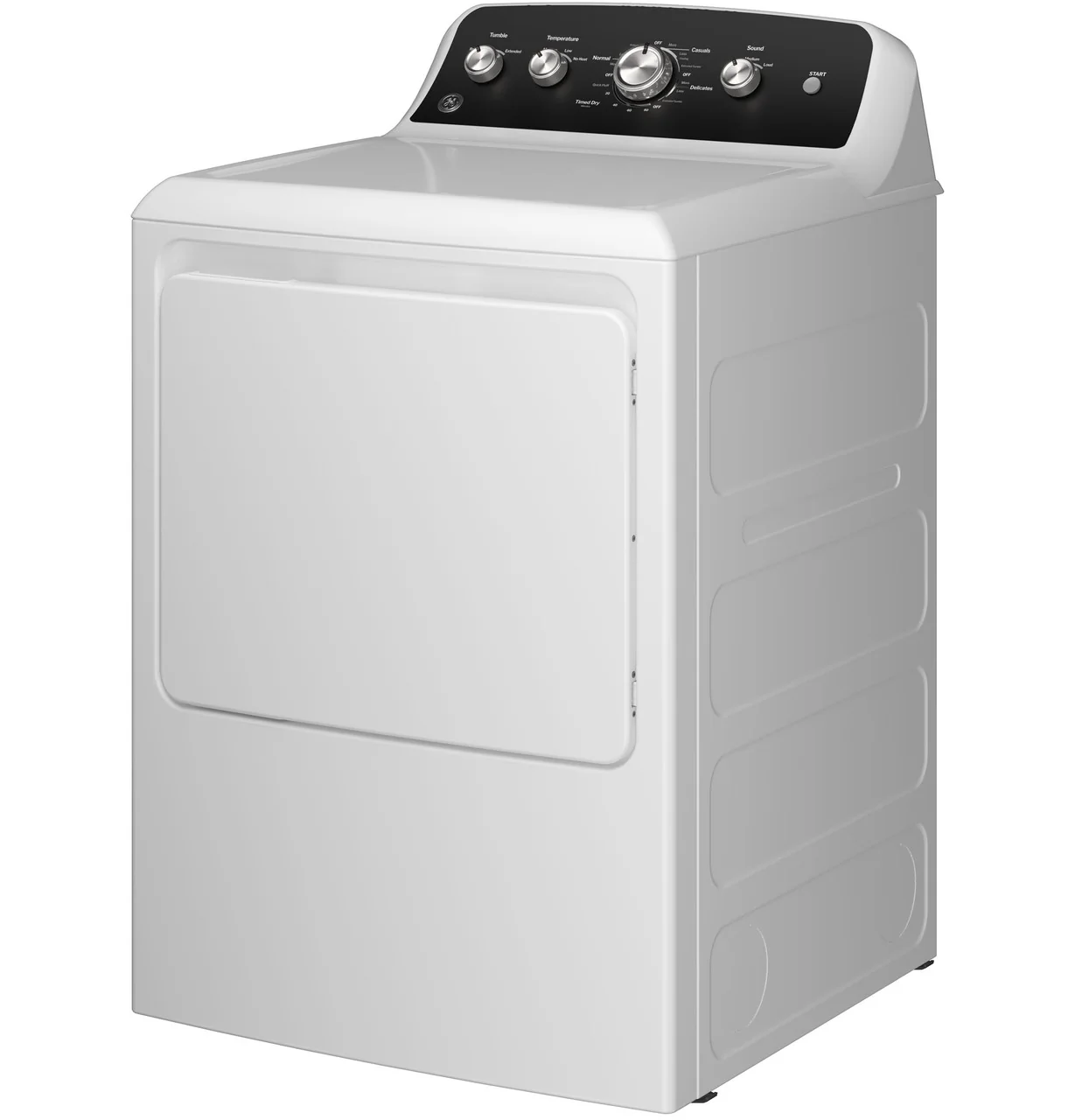 GE 7.2 cu. ft. 240-Volt White Electric Vented Dryer, GTD48EASWWB - Image 3