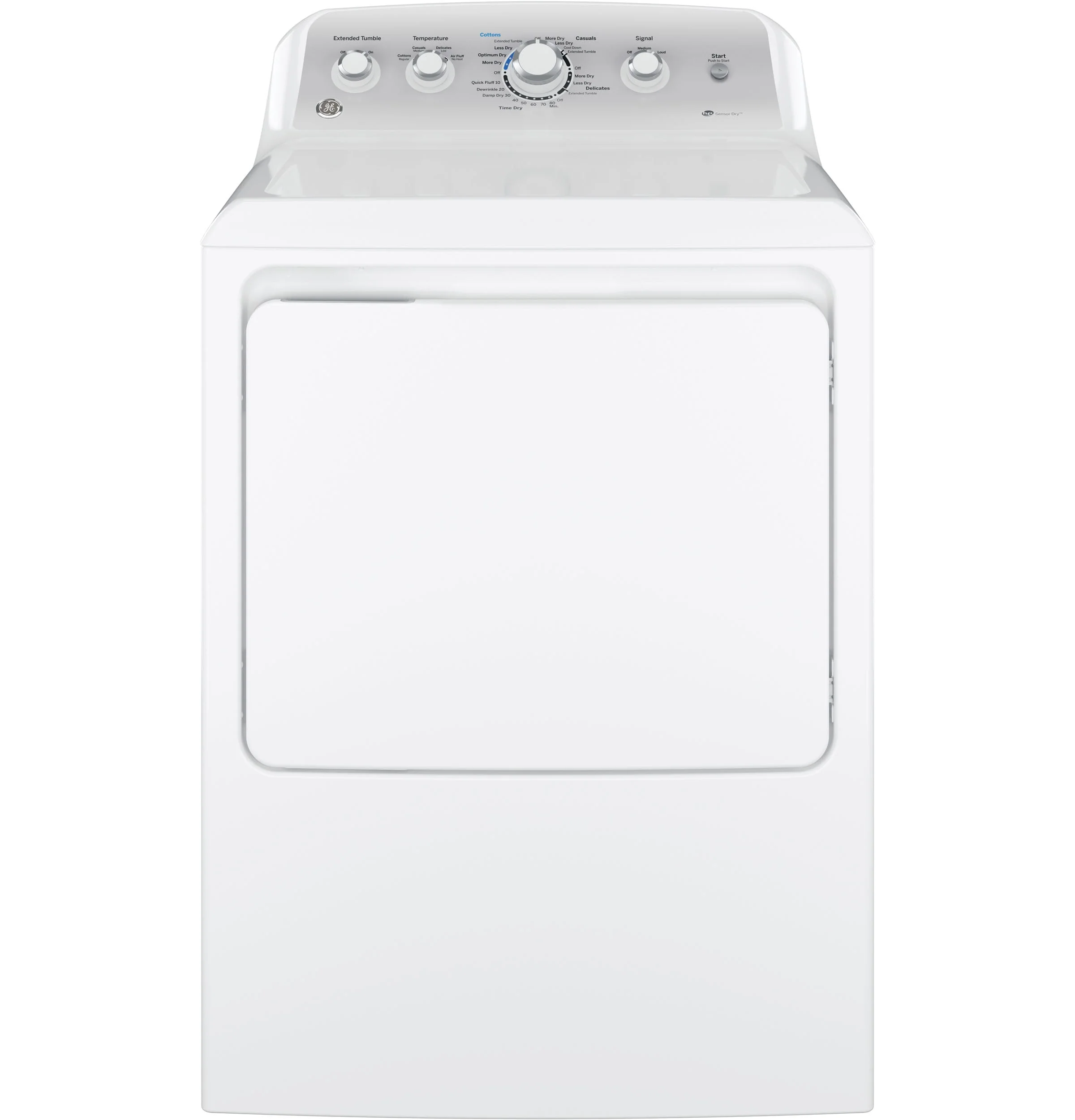 GE 7.2-cu ft Electric Dryer (White)