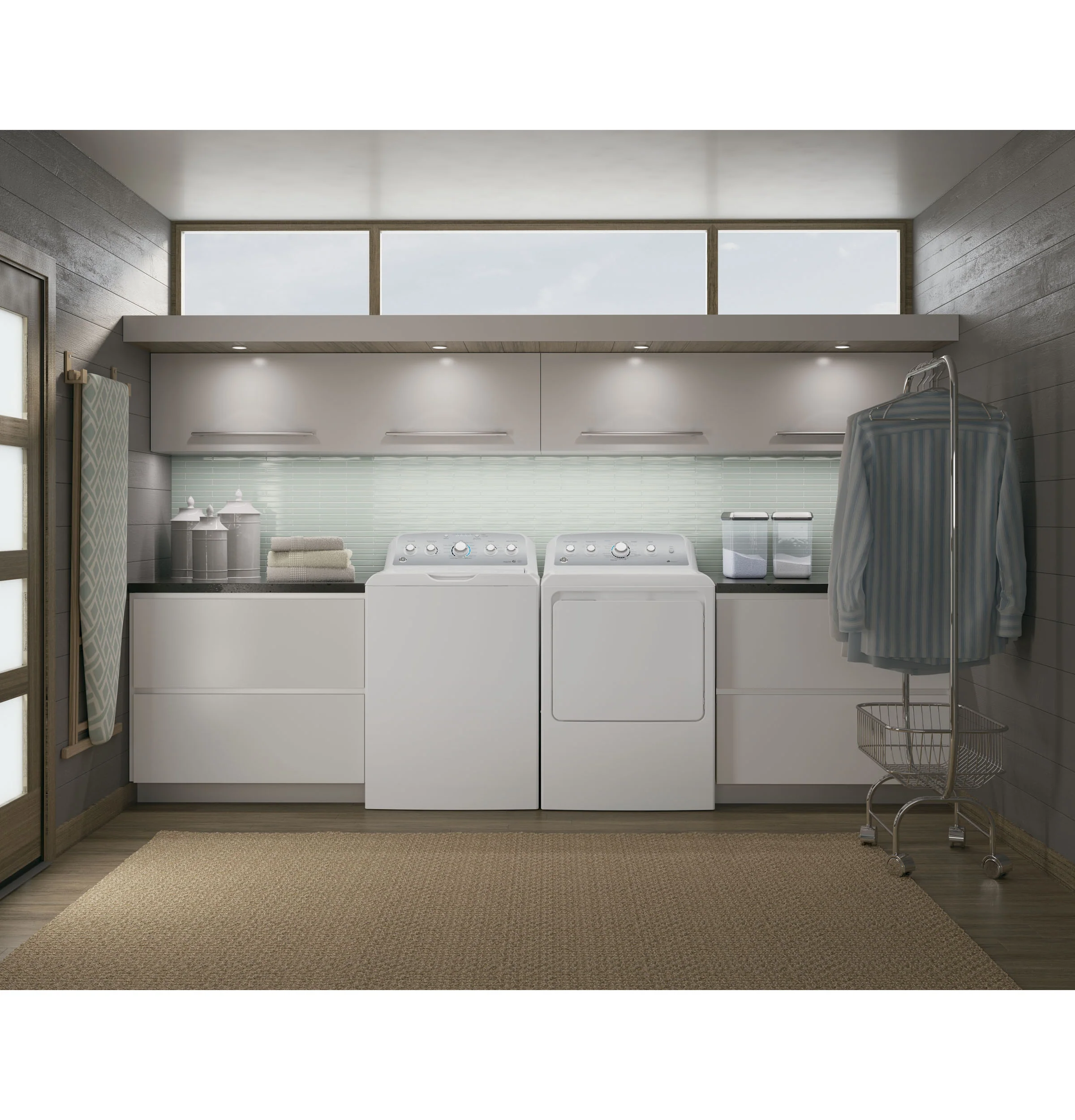 GE 7.2-cu ft Electric Dryer (White) - Image 3