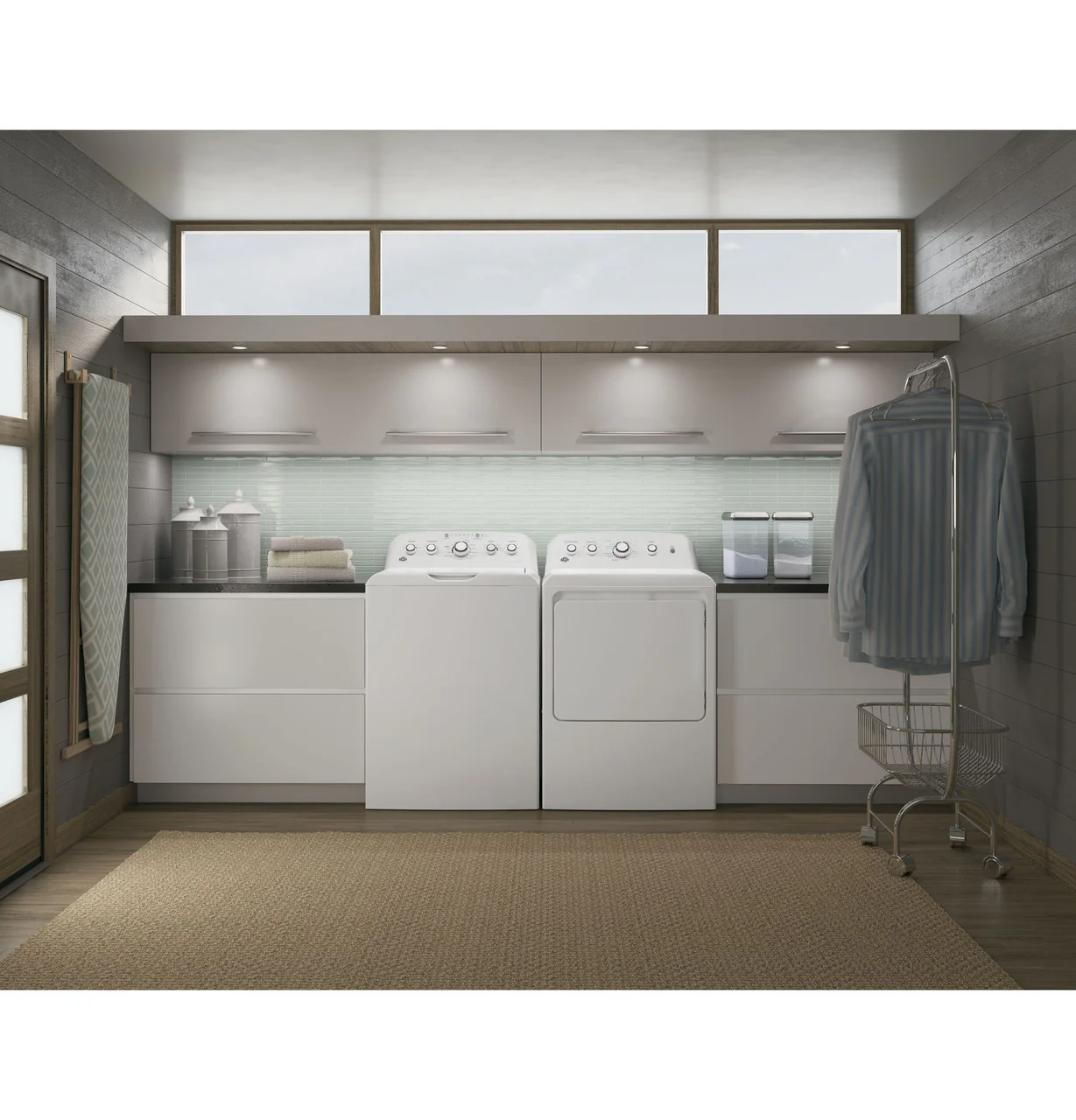 GE 7.2-cu ft Electric Dryer (White) - Image 5