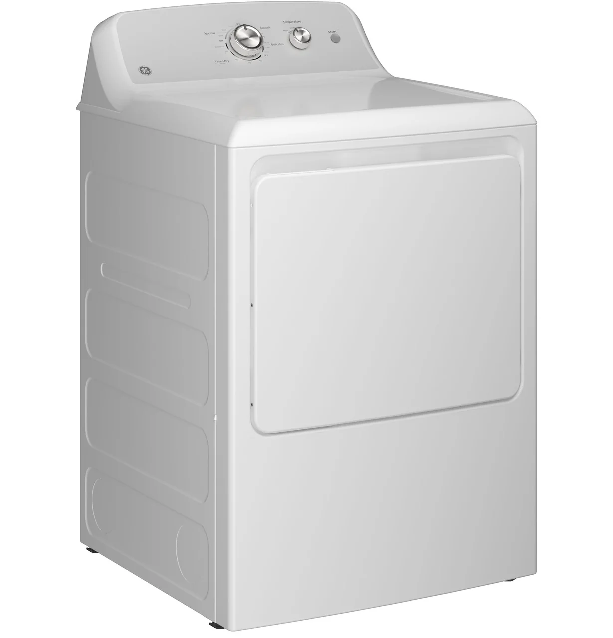 GE 7.2-cu ft Reversible Side Swing Door Gas Dryer (White) - Image 4