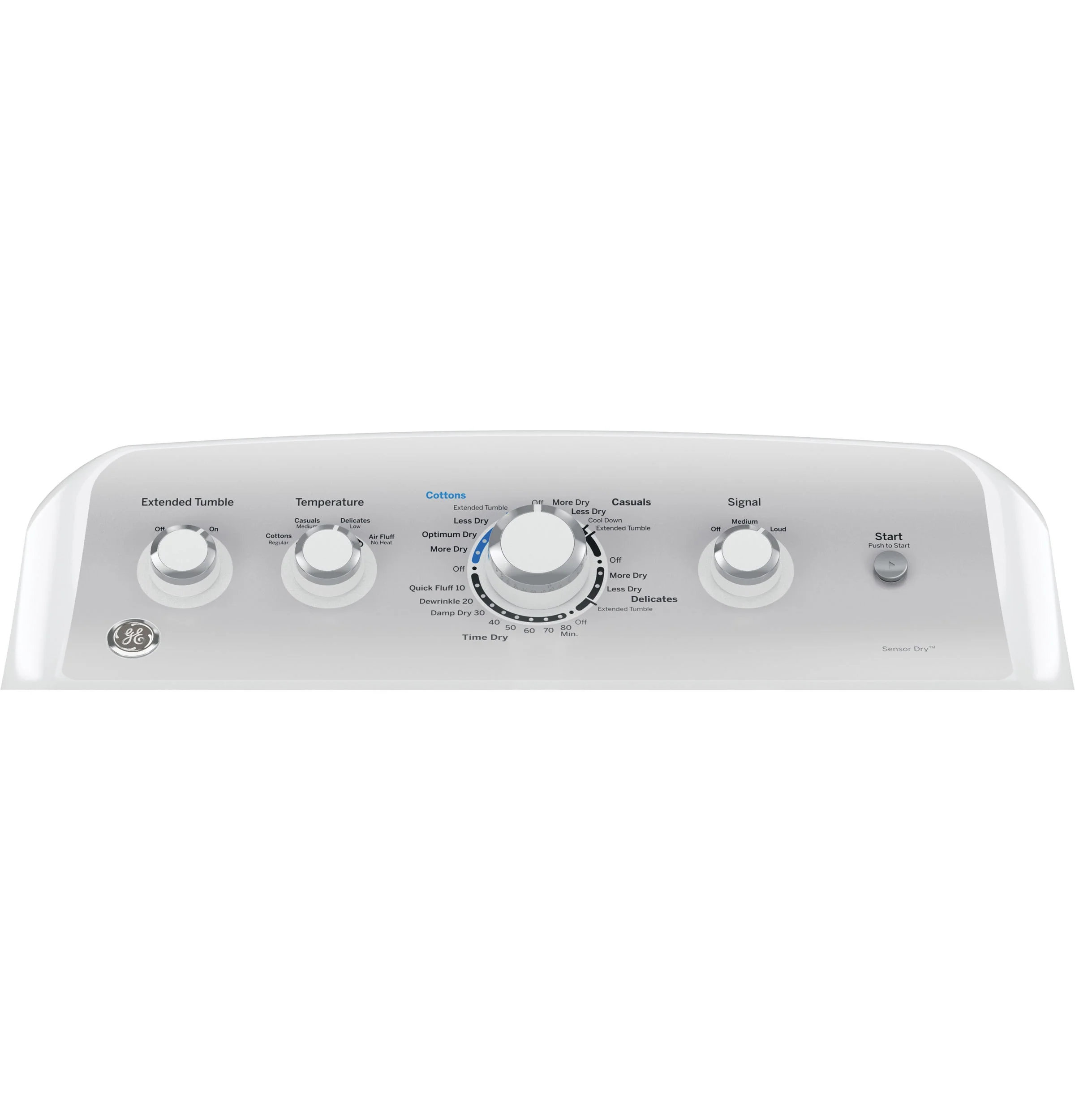 GE 7.2-cu ft Reversible Side Swing Door Gas Dryer (White) - Image 6