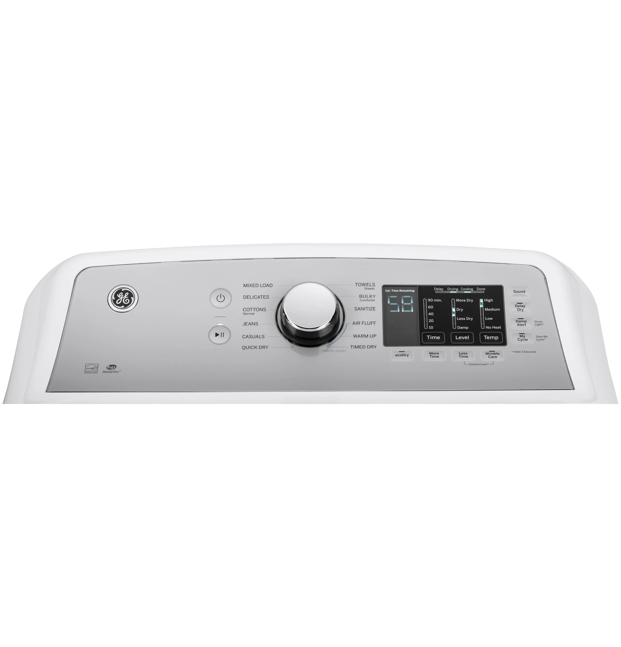 GE 7.4-cu ft Electric Dryer (White) ENERGY STAR, GTD72EBSNWS - Image 5