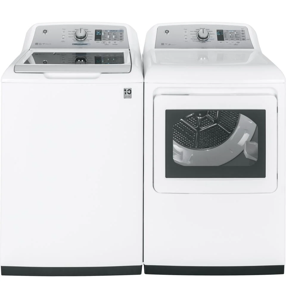 GE 7.4-cu ft Steam Cycle Gas Dryer, Reversible Side-Swing Door, White, ENERGY STAR - Image 3