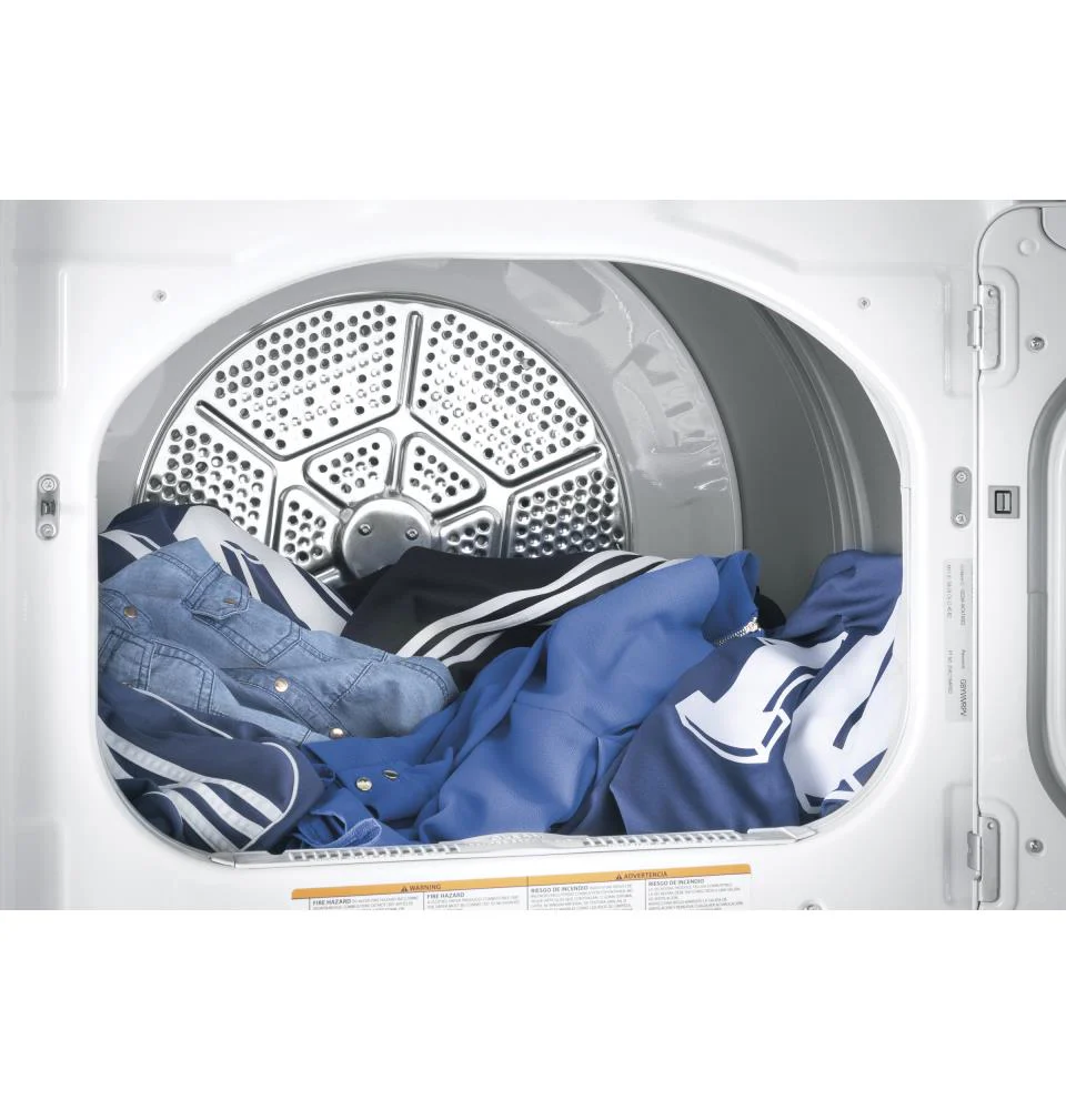GE 7.4-cu ft Steam Cycle Gas Dryer, Reversible Side-Swing Door, White, ENERGY STAR - Image 5