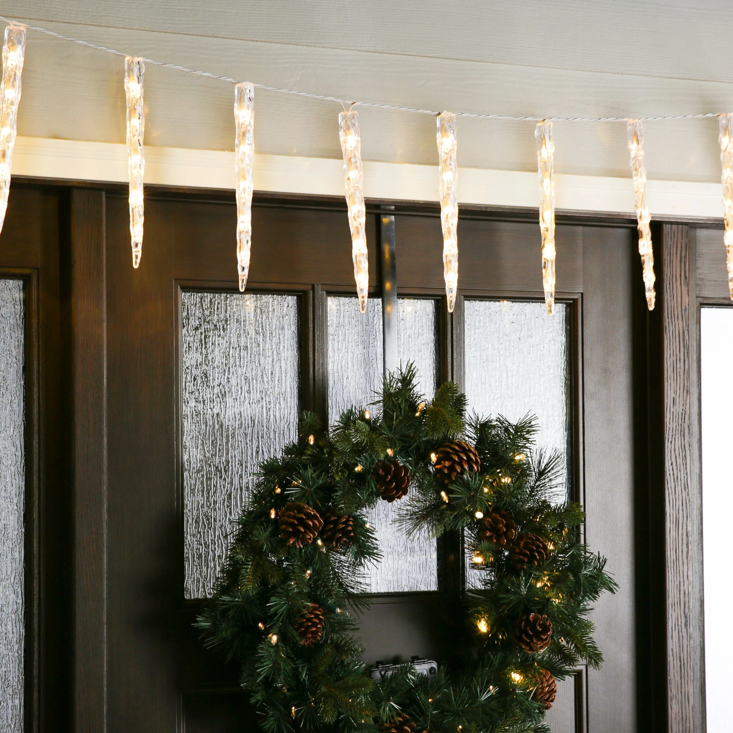 GE Color Choice 20-Count Multi-function Color-Changing Mini LED Plug-In Christmas Icicle Lights - Image 2