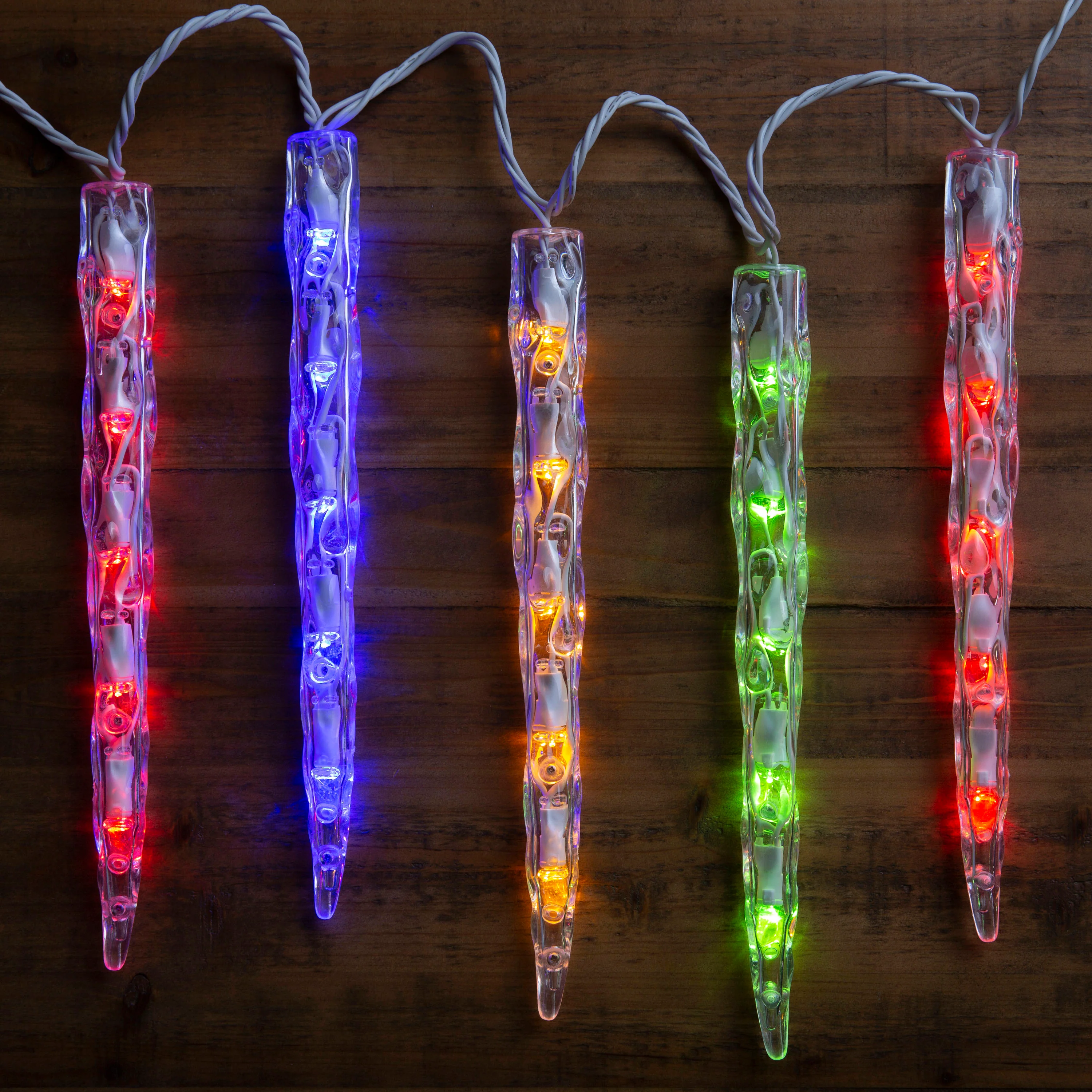 GE Color Choice 20-Count Multi-function Color-Changing Mini LED Plug-In Christmas Icicle Lights - Image 3