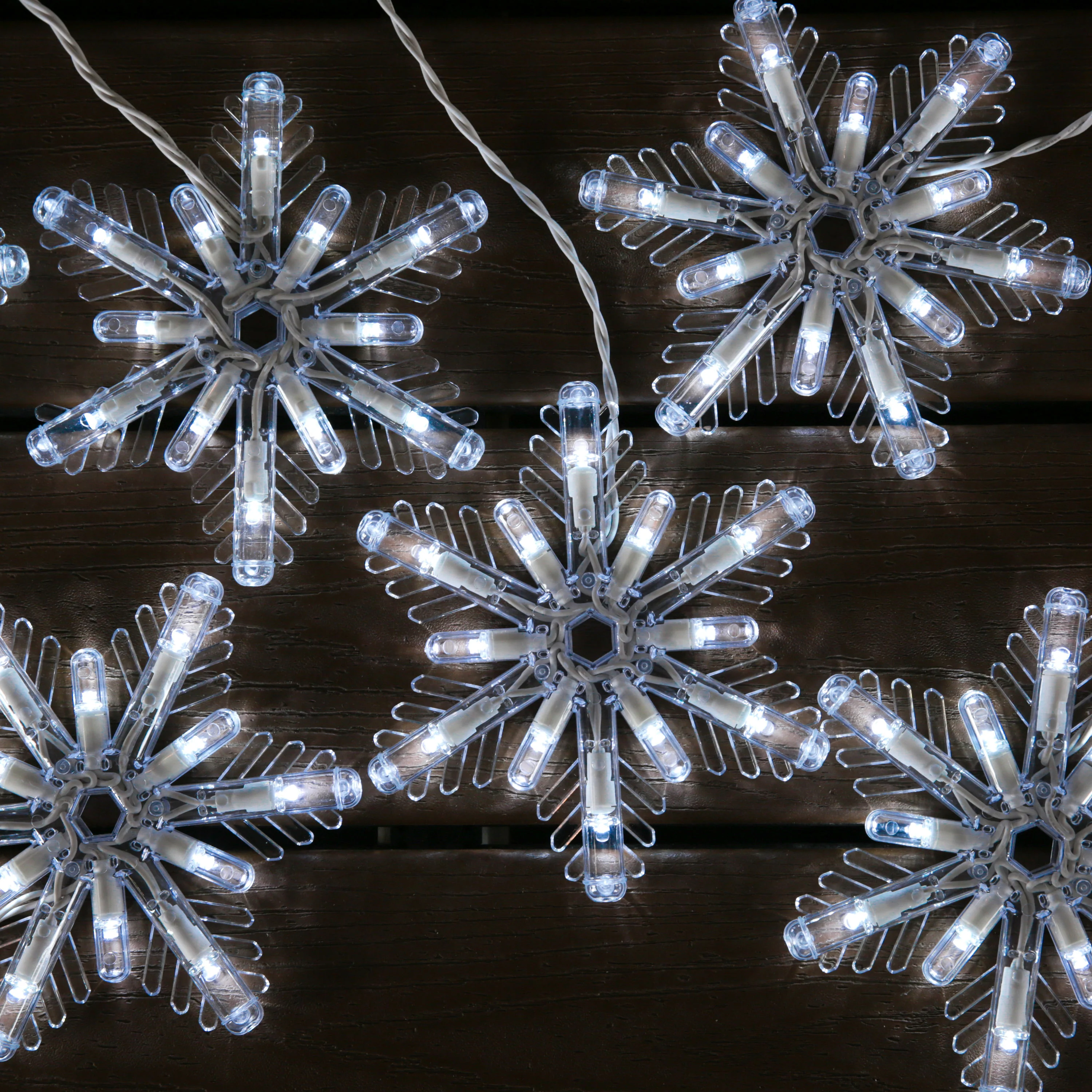 GE Color Choice 96-Count Multi-function Color Changing Snowflake LED Plug-In Christmas Icicle Lights - Image 2