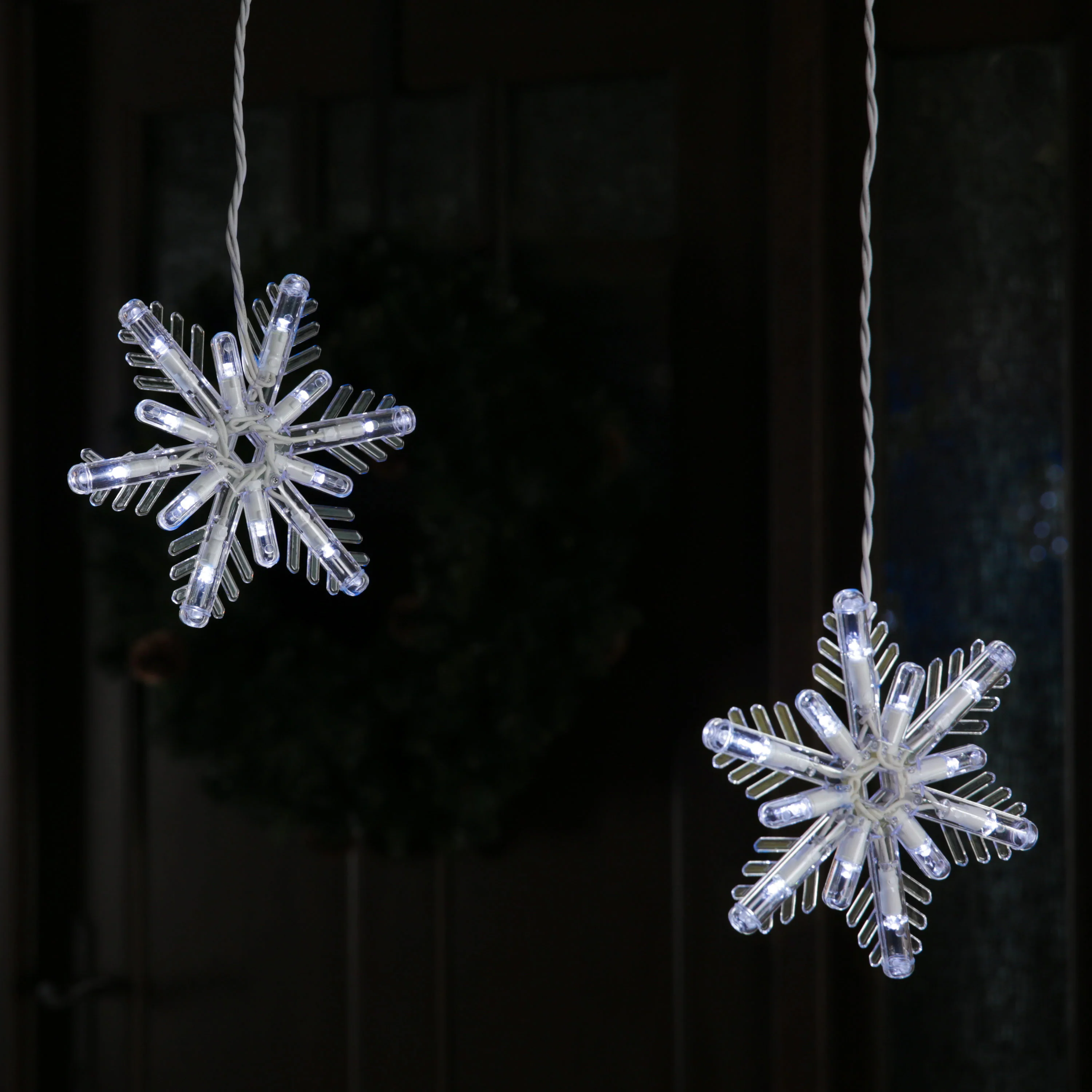 GE Color Choice 96-Count Multi-function Color Changing Snowflake LED Plug-In Christmas Icicle Lights - Image 3