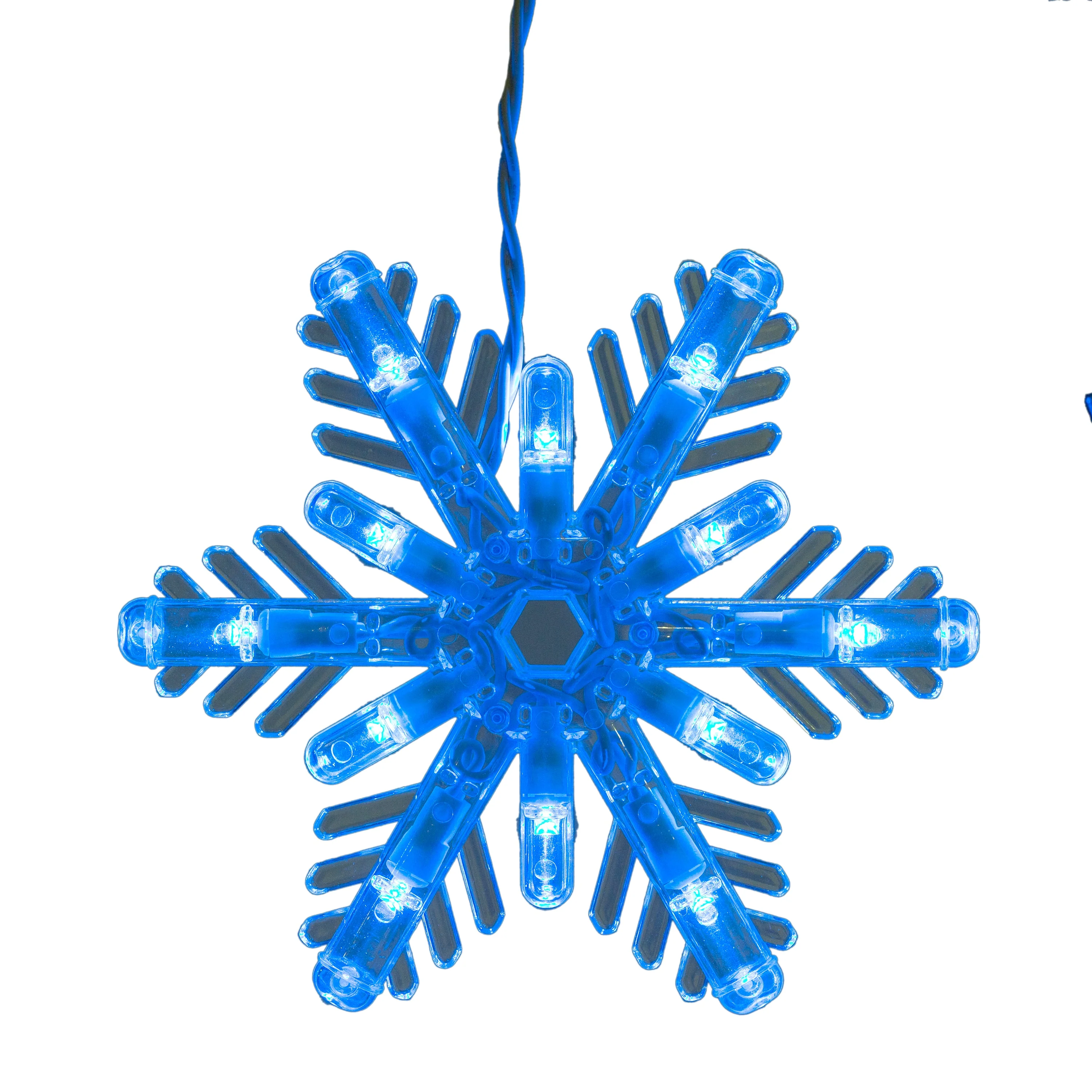 GE Color Choice 96-Count Multi-function Color Changing Snowflake LED Plug-In Christmas Icicle Lights - Image 4