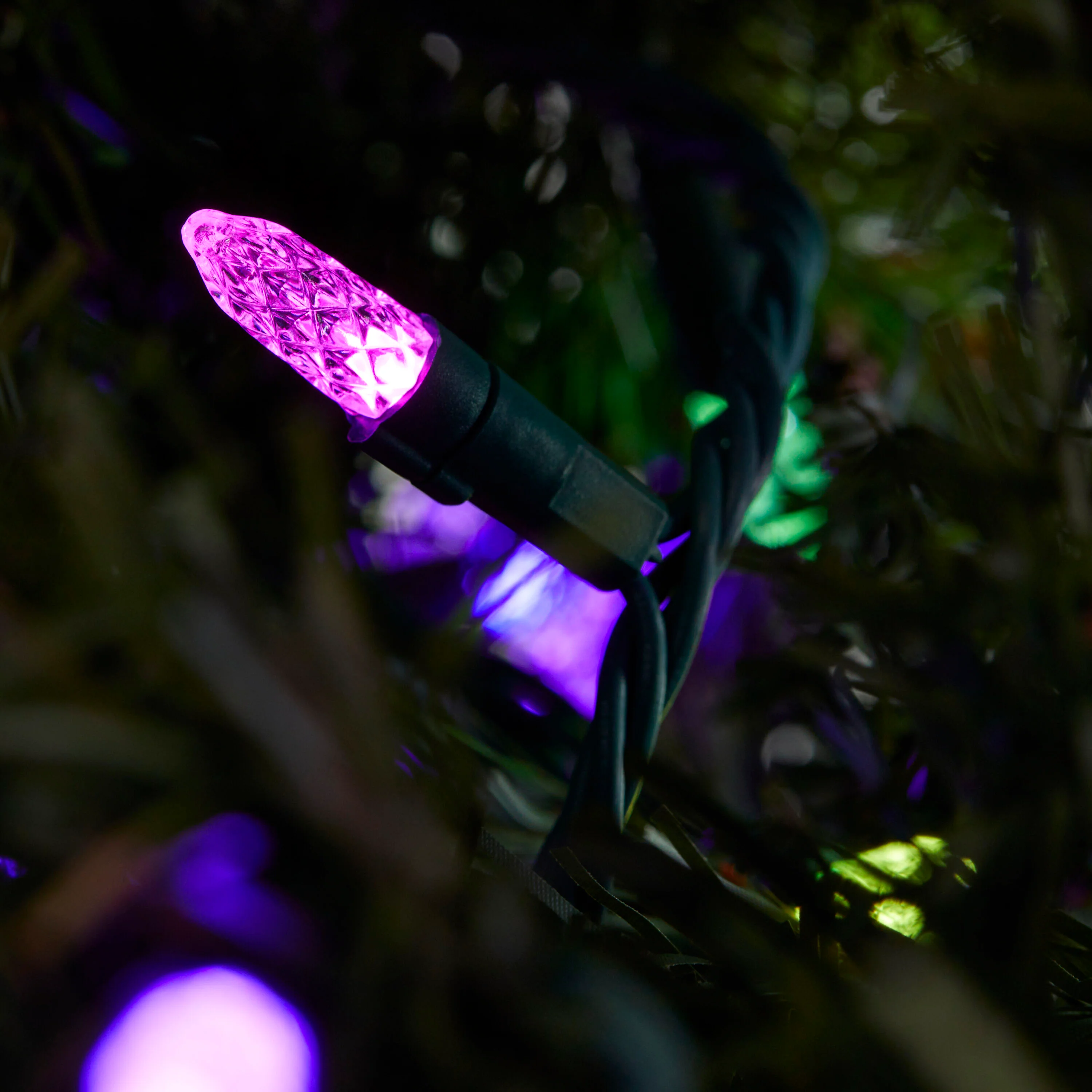 GE Color Effects 100-Count 33-ft Multi-function Color Changing LED Plug-In Christmas String Lights - Image 4