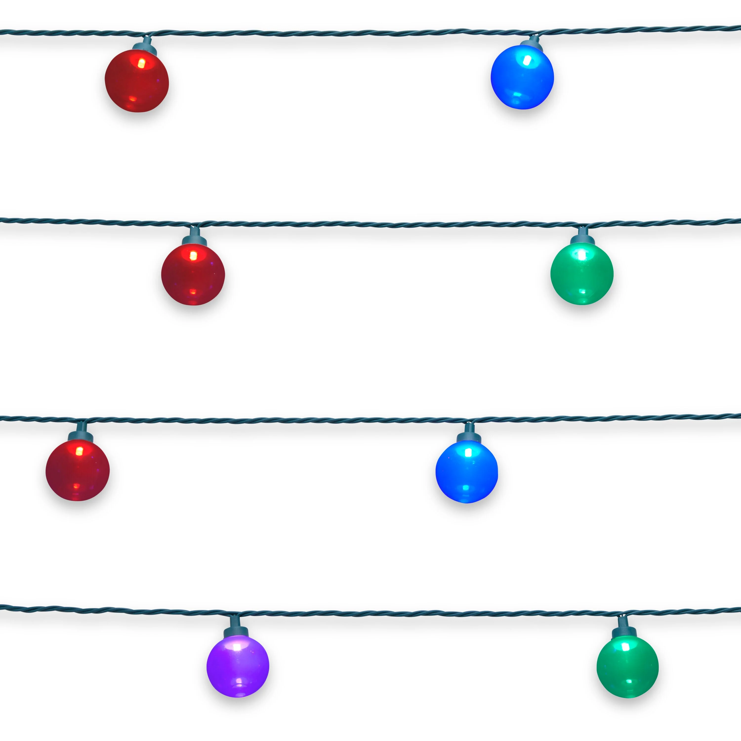 GE Color Effects 25-Count 24-ft Multi-Function Color Changing LED Plug-In Christmas String Lights - Image 2