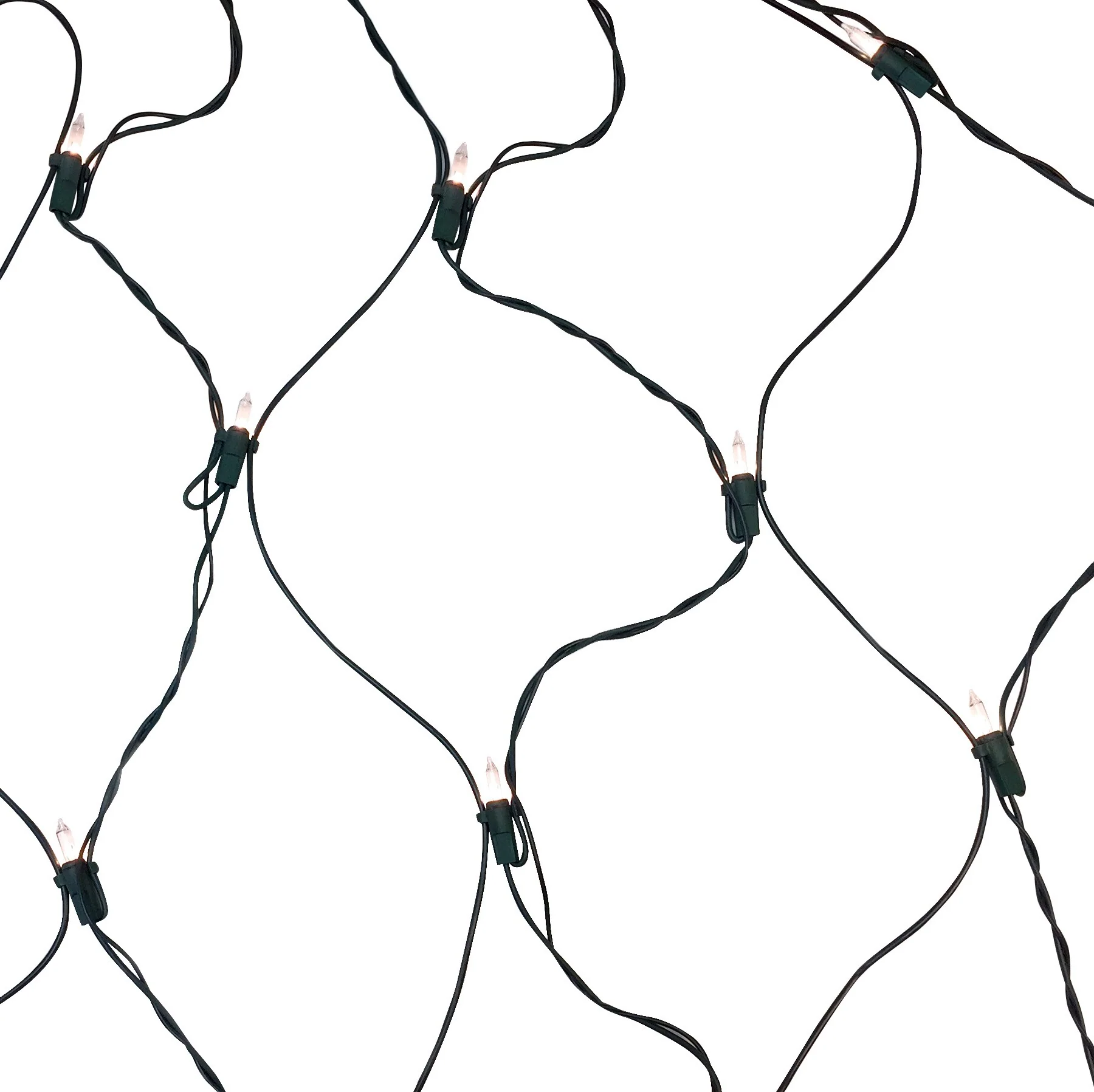 GE ConstantON 10-ft x 2-ft Clear Incandescent Mini Plug-In Christmas Net Lights, 150-Count