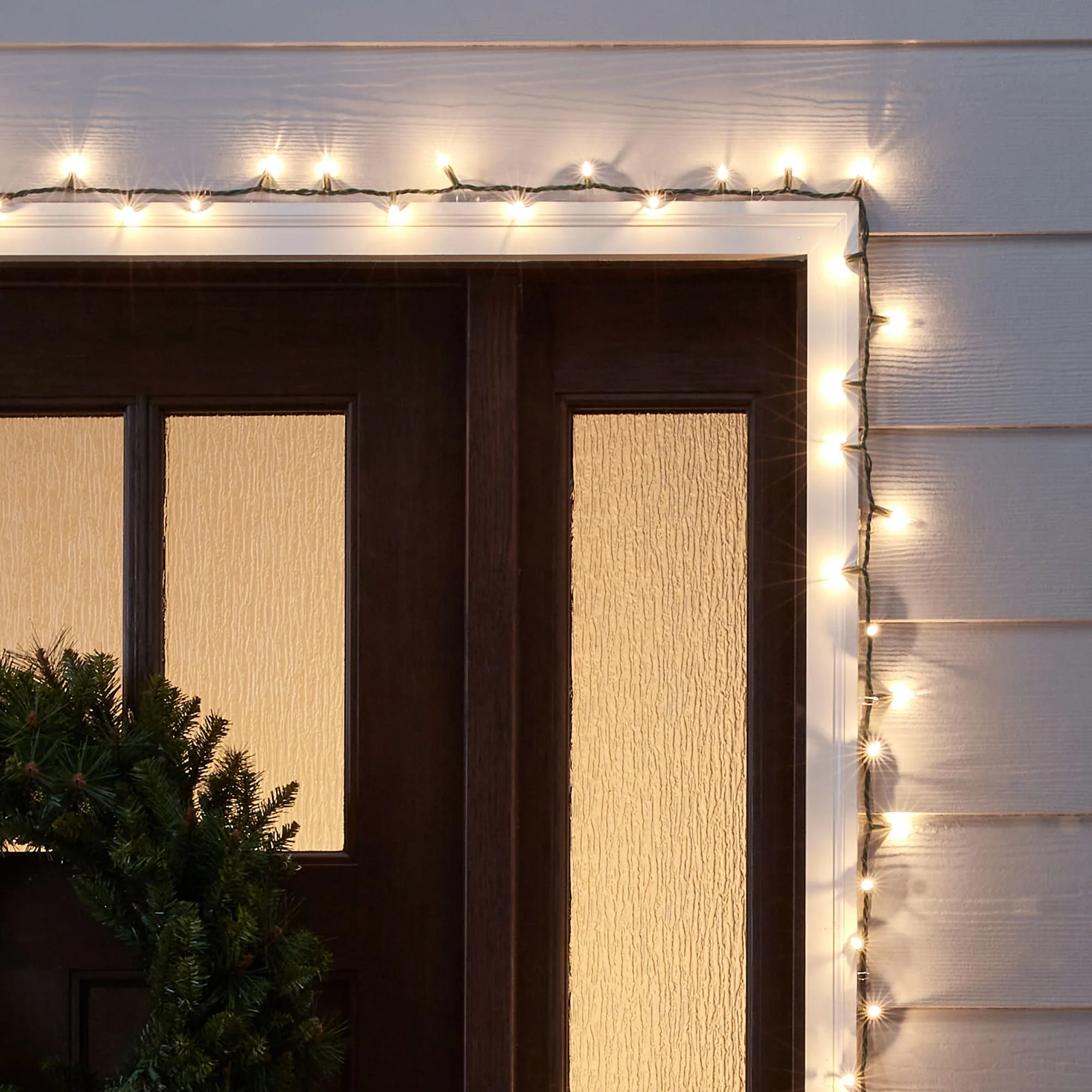 GE ConstantON 100-Count 20.6-ft Clear Incandescent Plug-In Christmas String Lights, Green Wire - Image 2