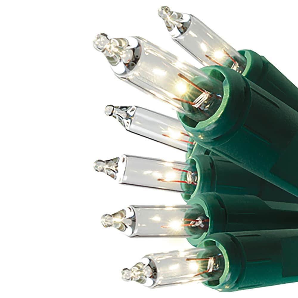 GE ConstantON 450-Count 93-ft Clear Incandescent Plug-In Christmas String Lights, Green Wire
