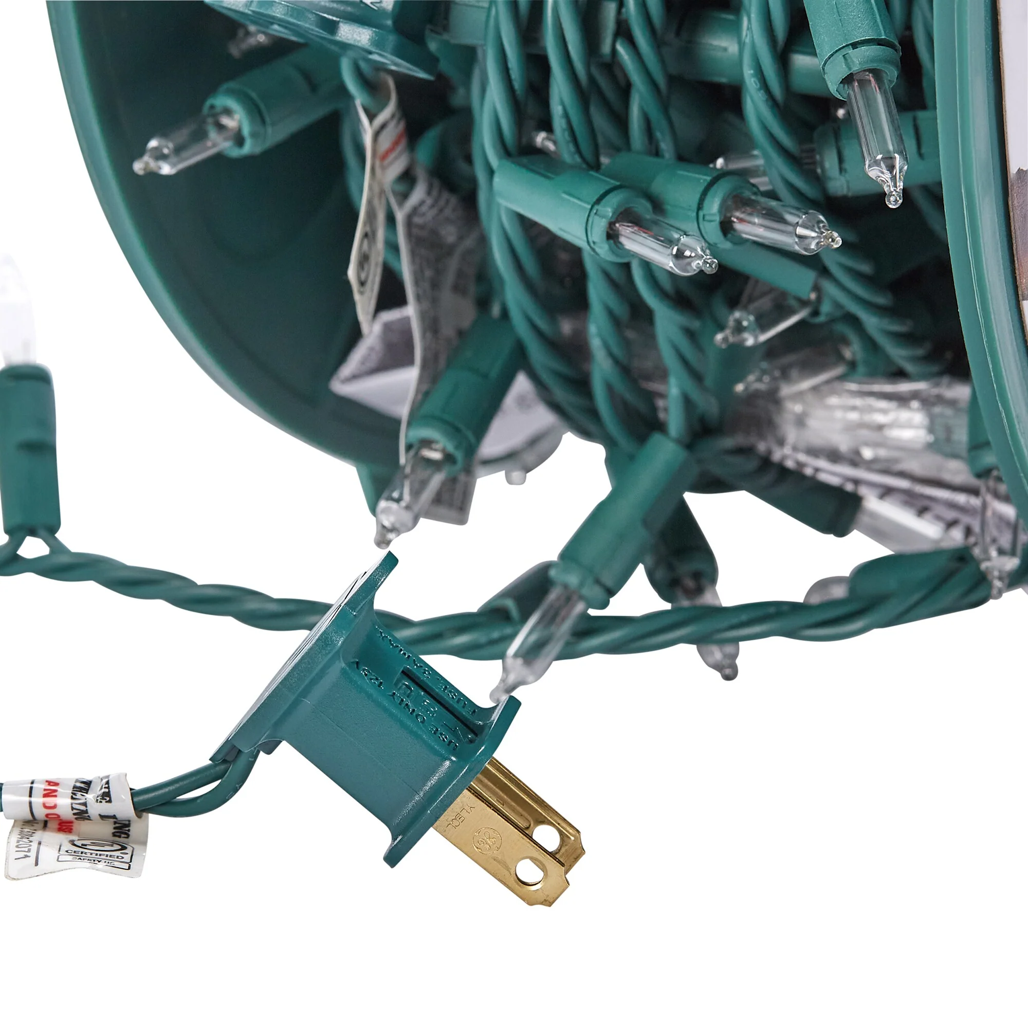 GE ConstantON 450-Count 93-ft Clear Incandescent Plug-In Christmas String Lights, Green Wire - Image 4