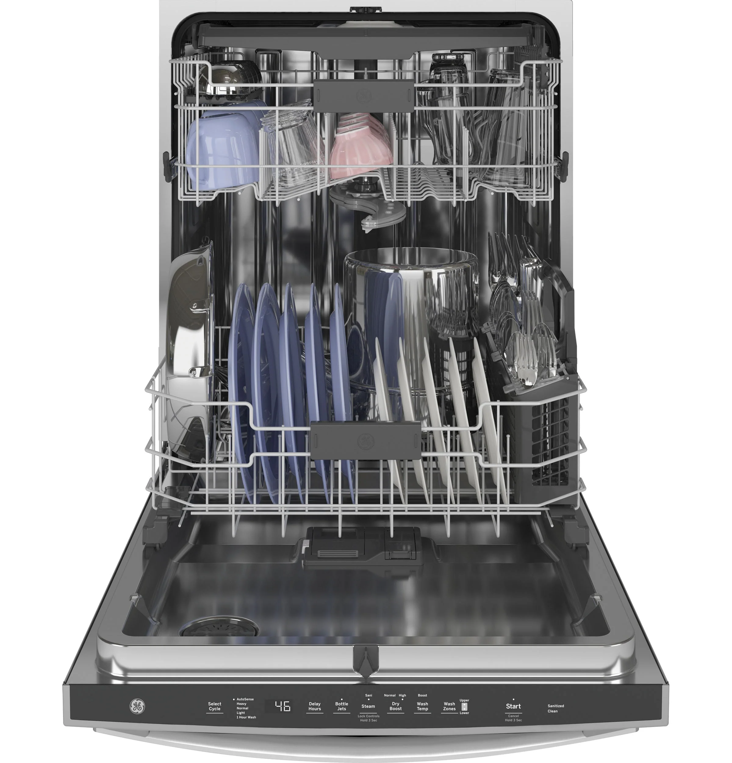 GE Dry Boost 46-Decibel Top Control 24-in Built-In Dishwasher (Fingerprint-Resistant Stainless Steel) ENERGY STAR - Image 5