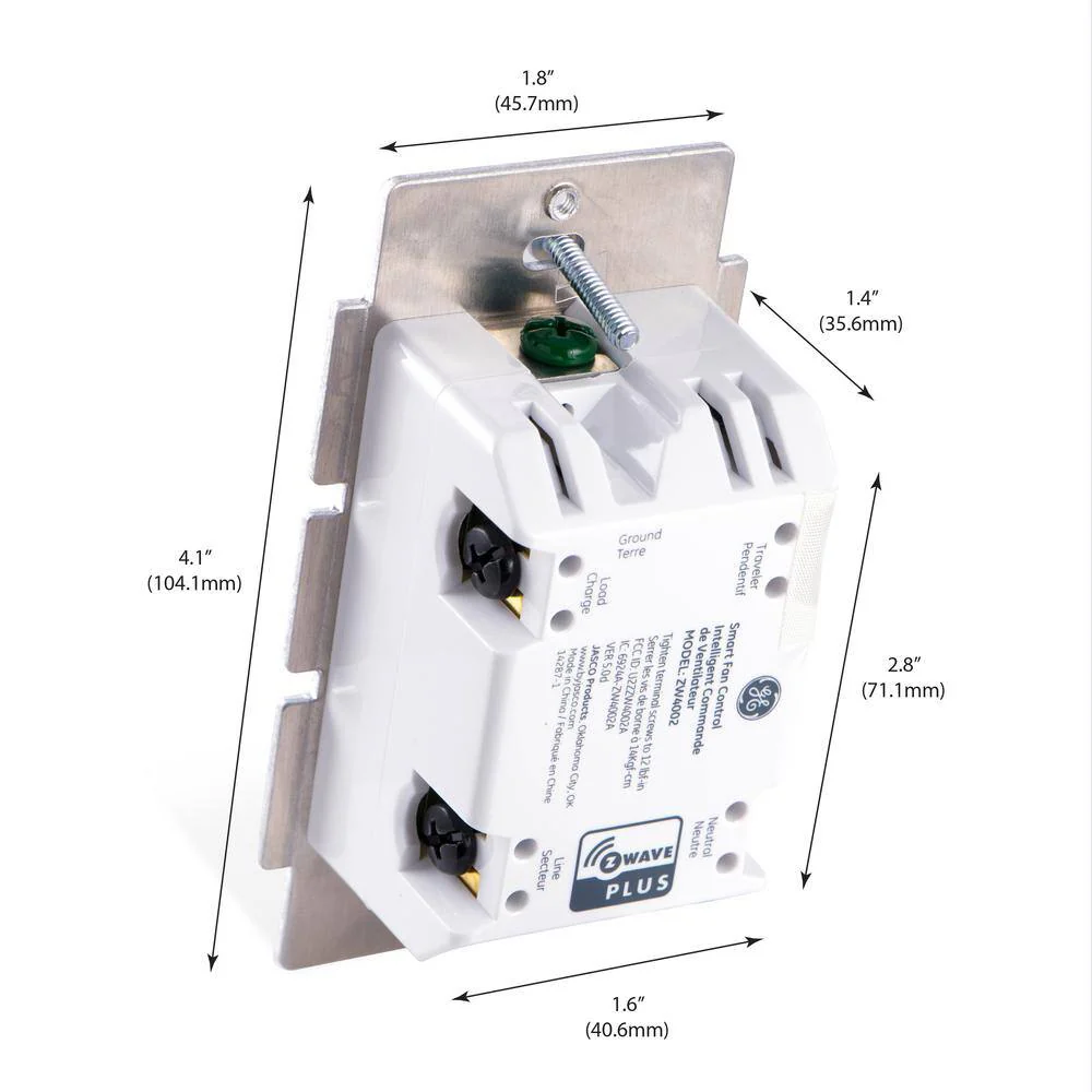GE Enbrighten Z-Wave Plus In-Wall Smart Fan Control - Image 6