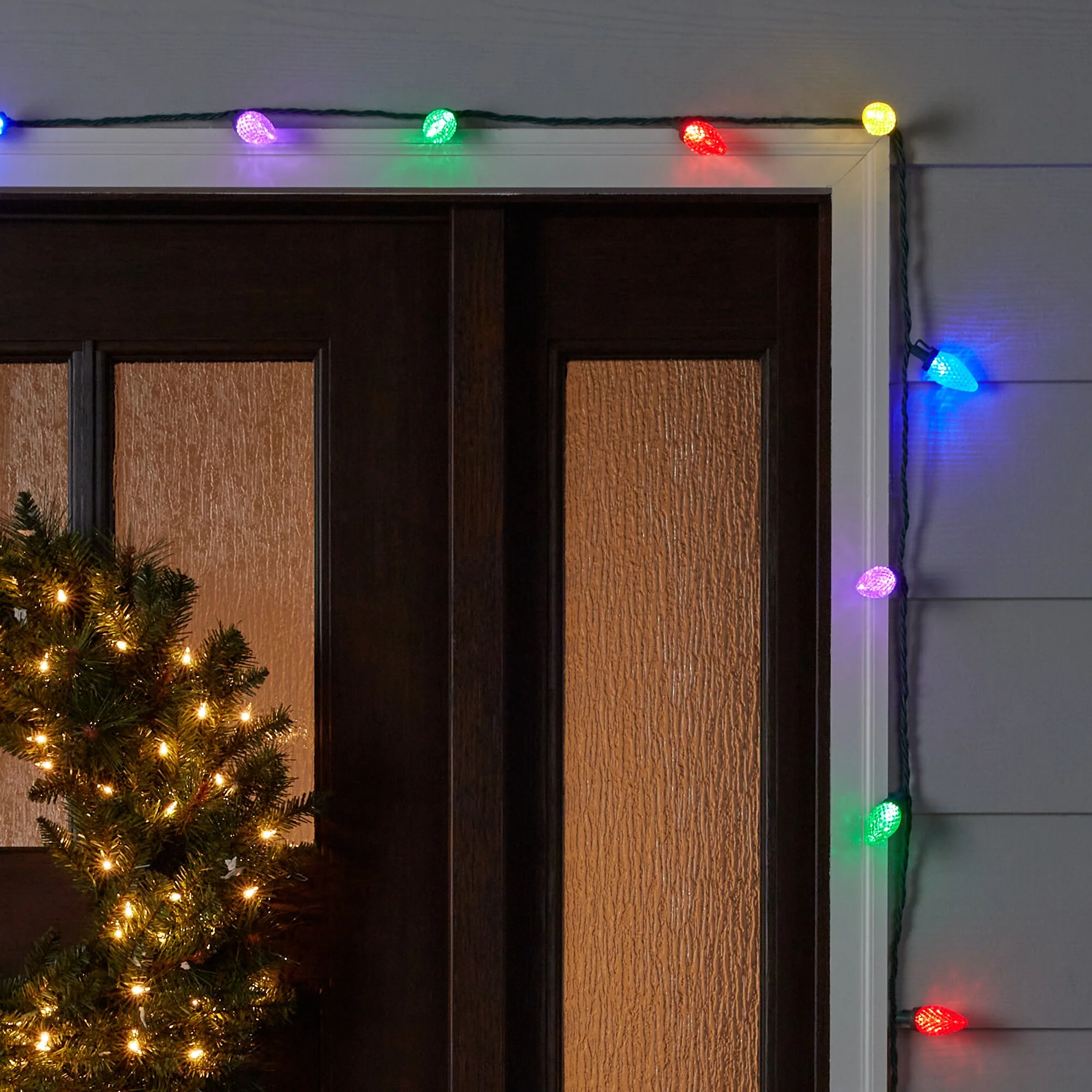 GE Energy Smart 100-Count 66-ft Multicolor C9 LED Plug-In Christmas String Lights - Image 2