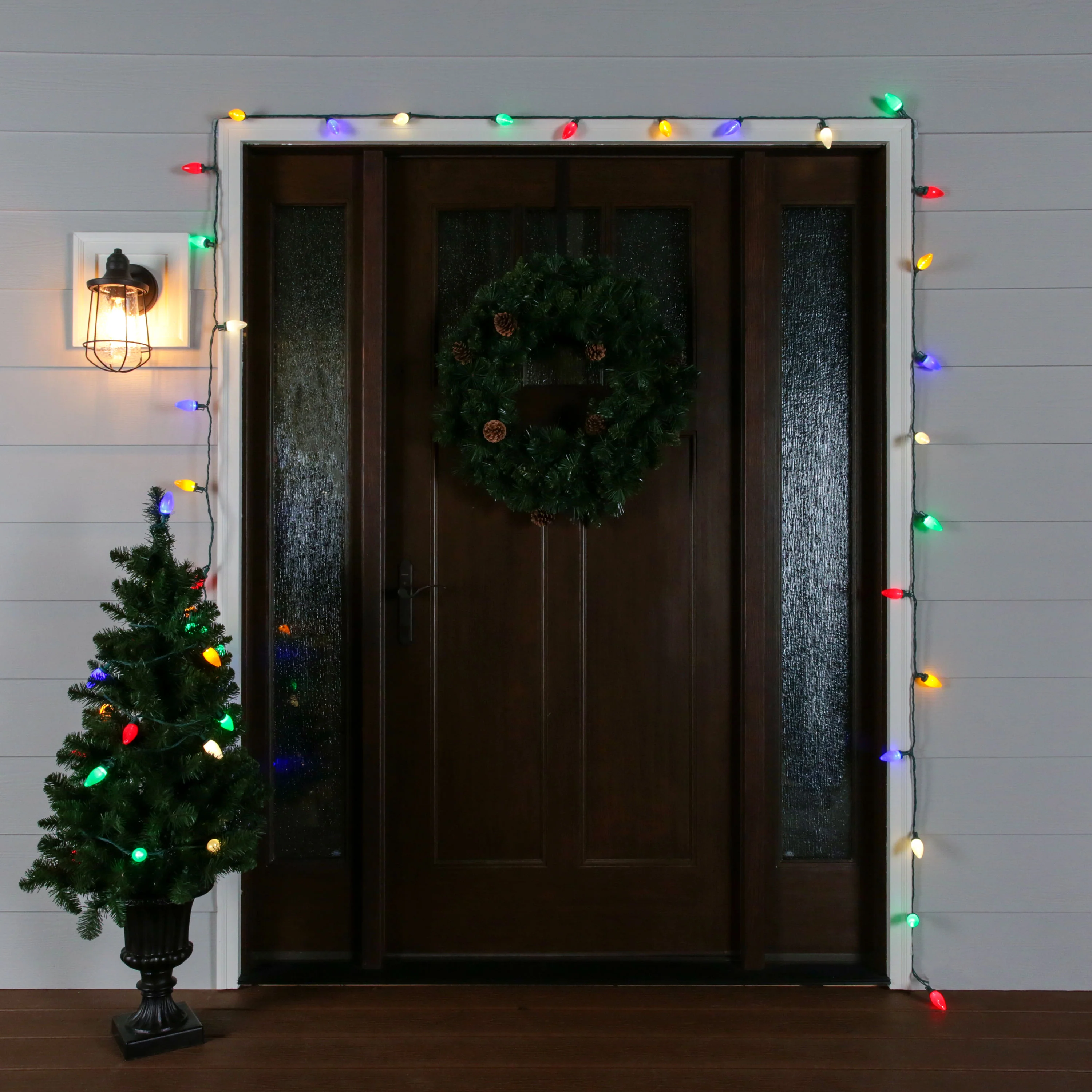 GE Energy Smart 100-Count 66-ft Multicolor LED Plug-In Christmas String Lights - Image 2