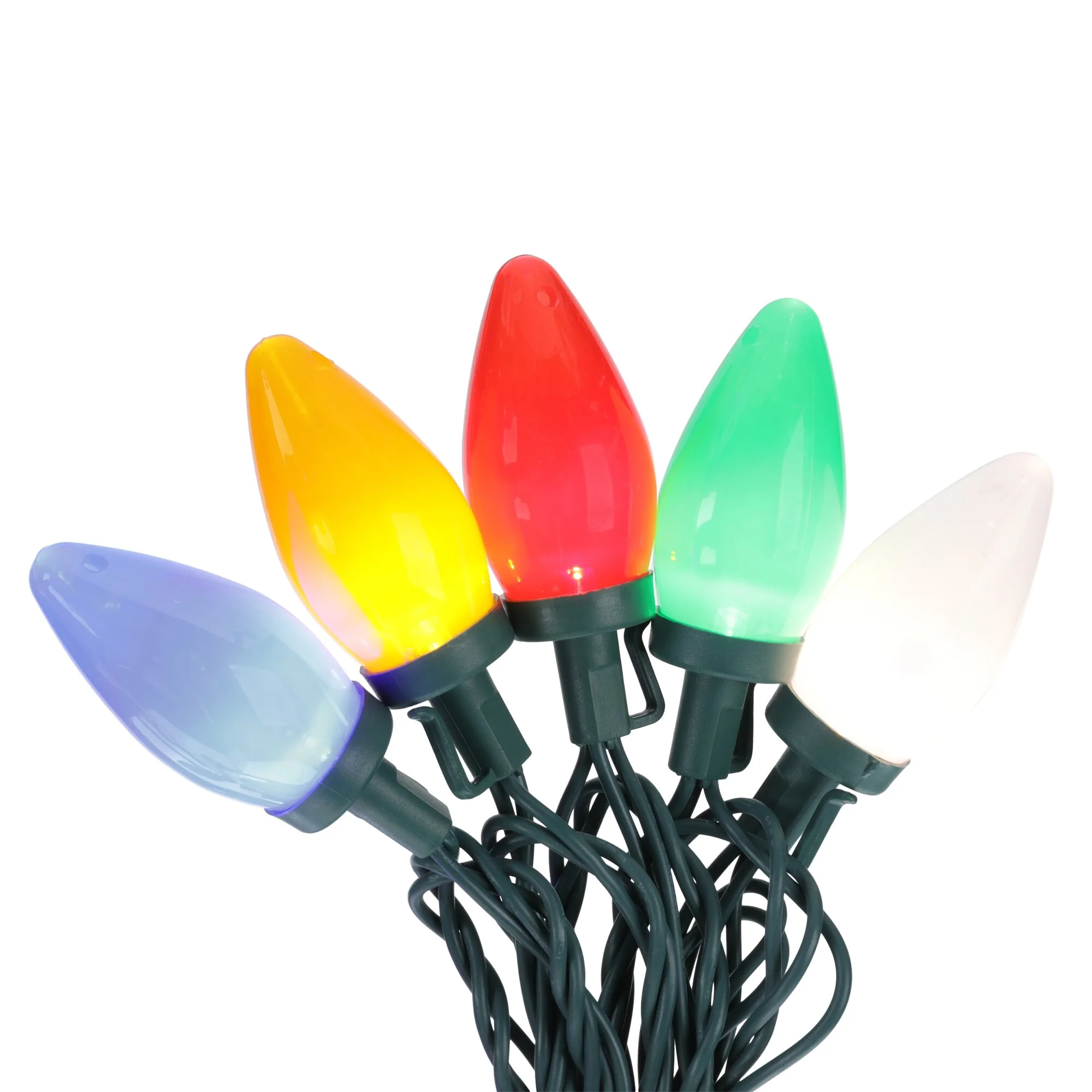 GE Energy Smart 100-Count 66-ft Multicolor LED Plug-In Christmas String Lights - Image 5