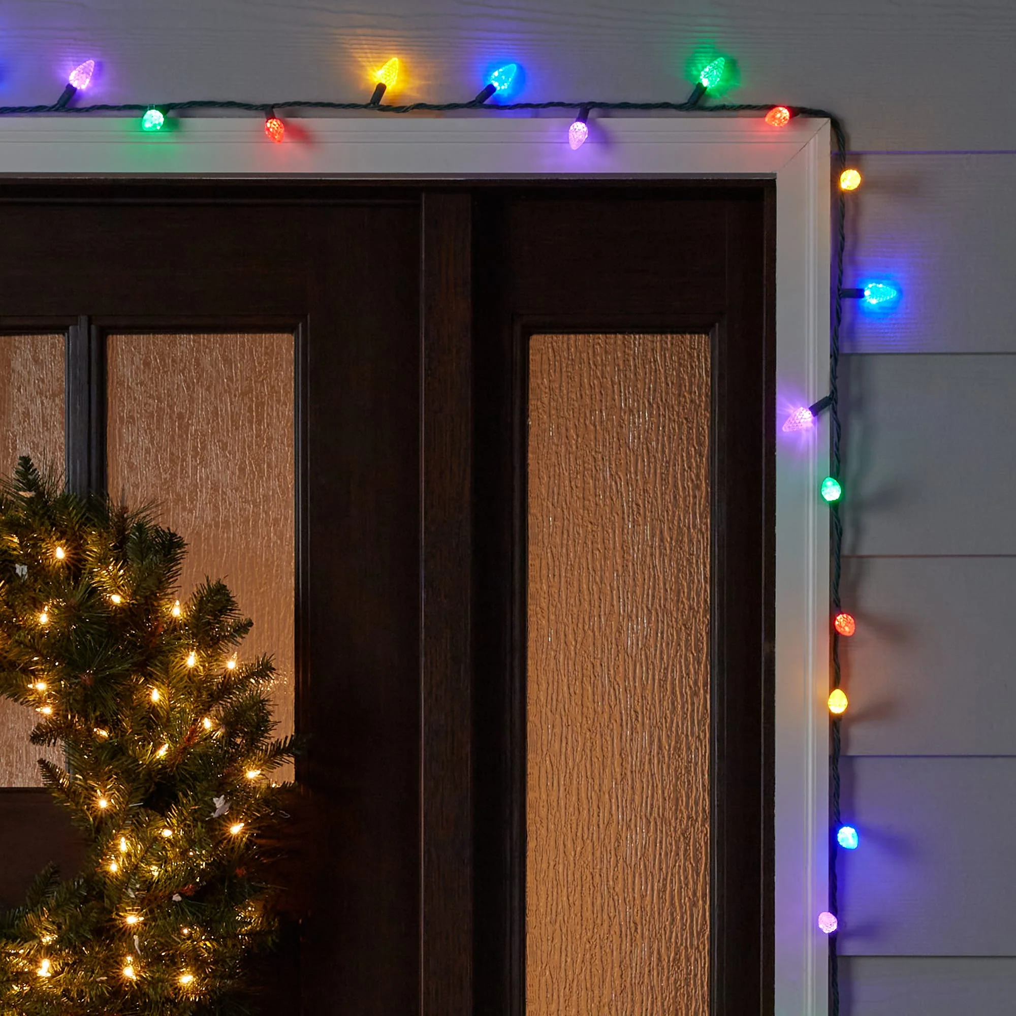 GE Energy Smart 150-Count 49.6-ft Multicolor LED Plug-In Christmas String Lights - Image 2