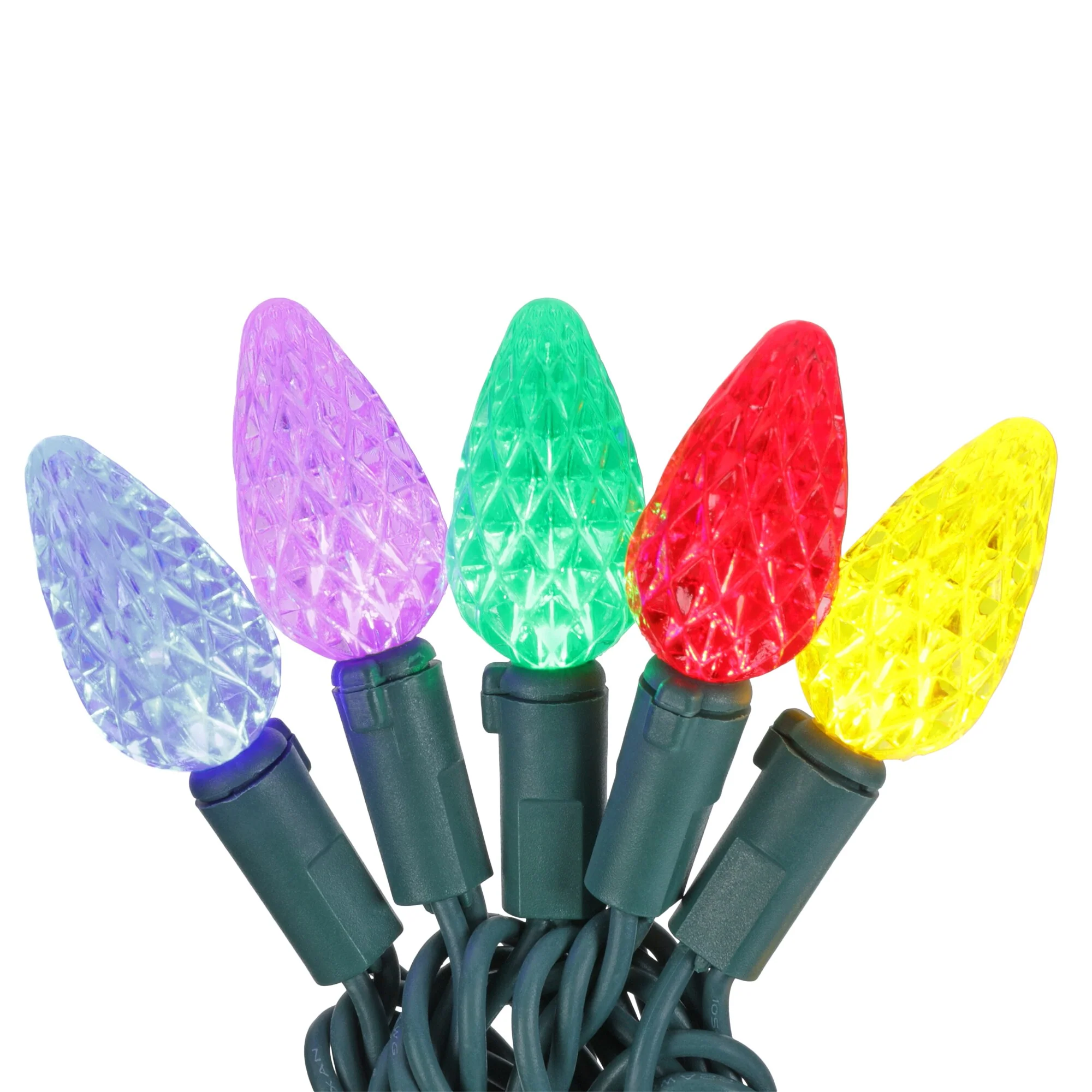 GE Energy Smart 150-Count 49.6-ft Multicolor LED Plug-In Christmas String Lights - Image 5