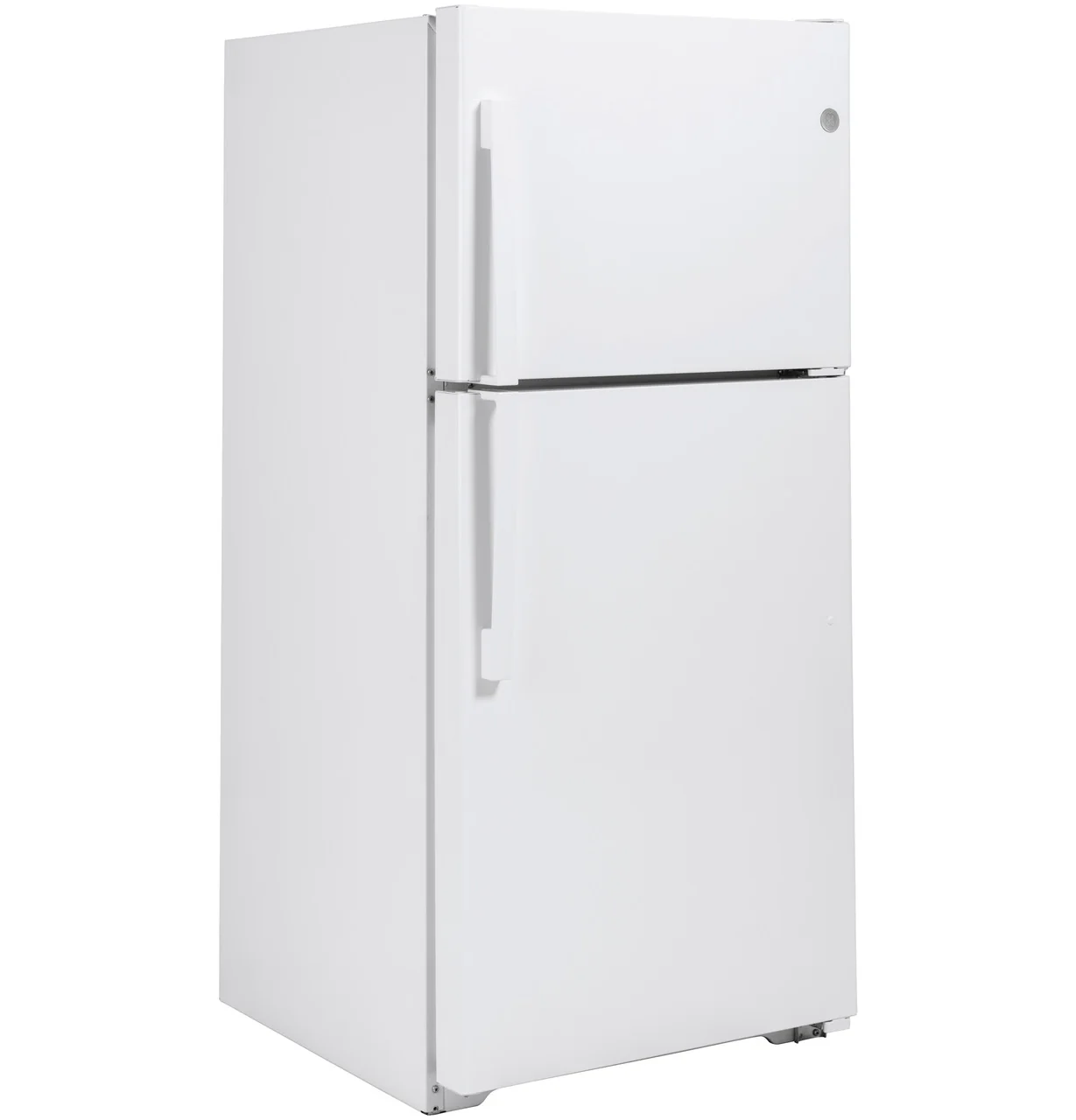 GE Garage-Ready 21.9-cu ft Top-Freezer Refrigerator (White) - Image 2
