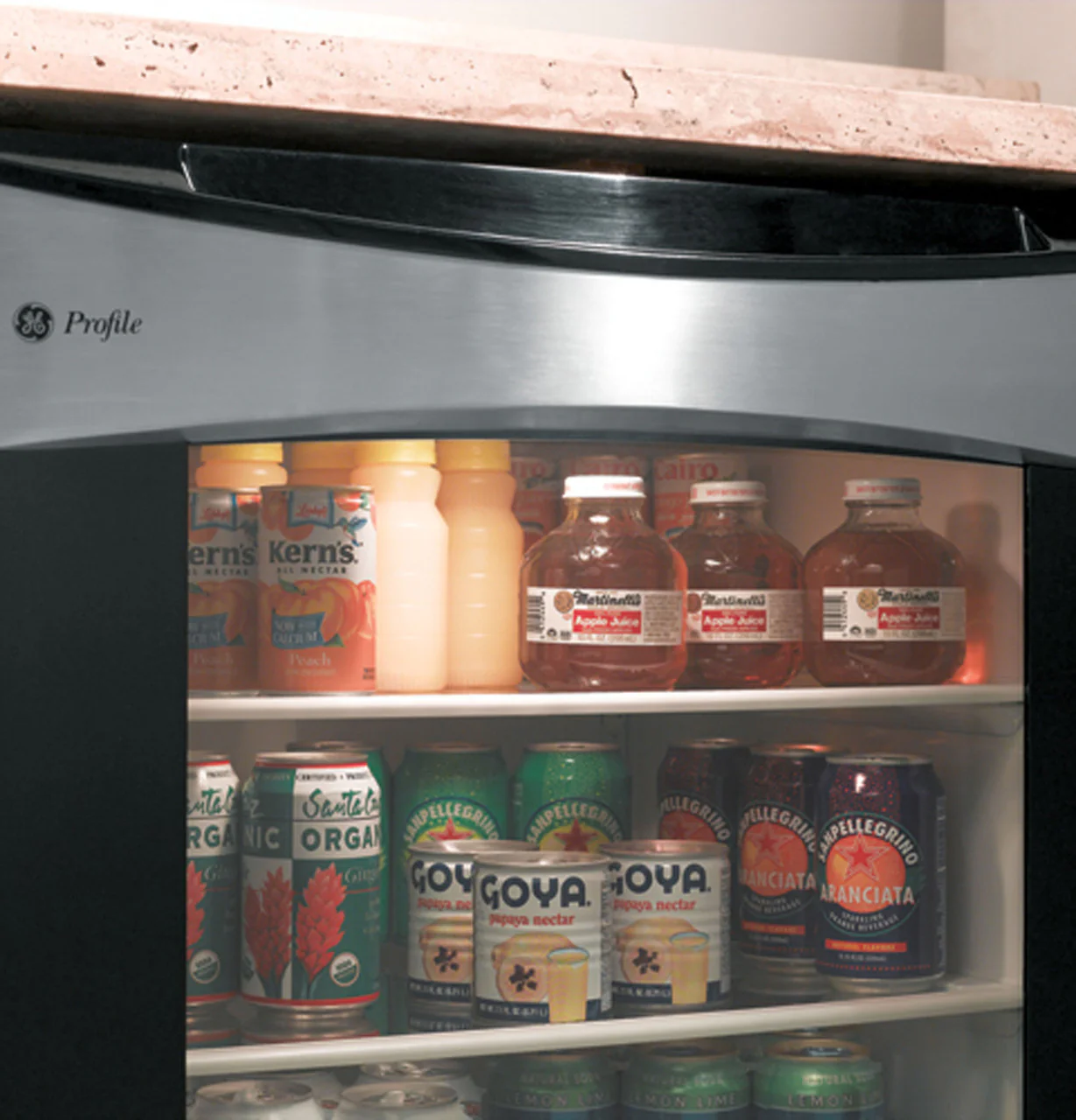 GE Profile 150-Can Capacity 5.3-cu ft Stainless Steel Freestanding/Built-In Beverage Center, Model PCR06BATSS - Image 4