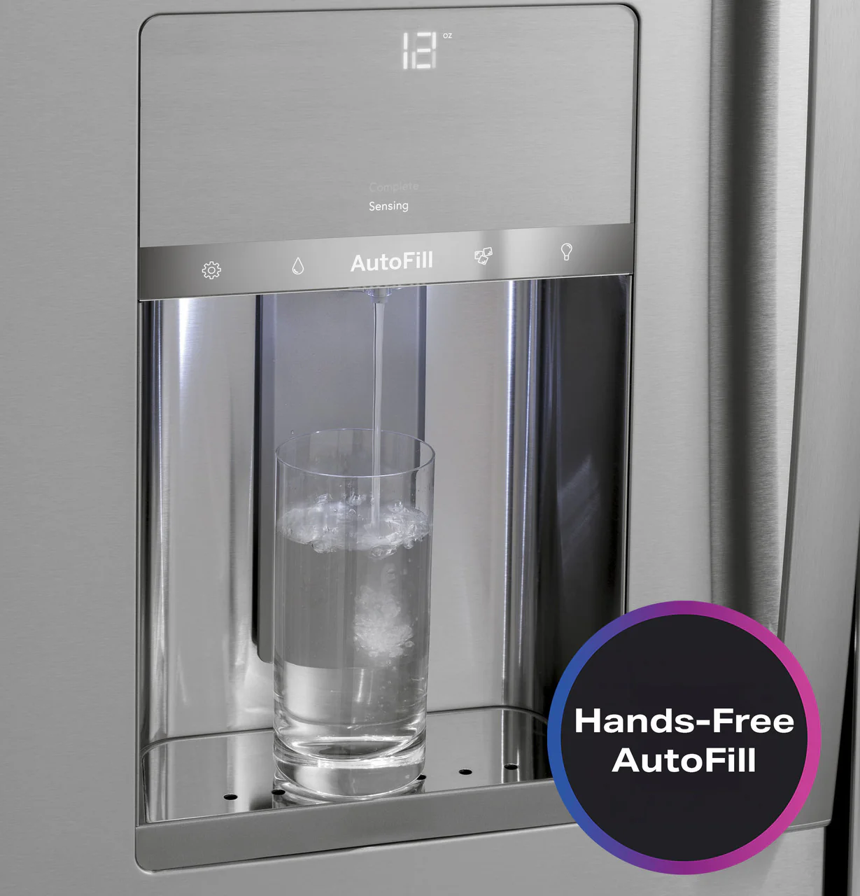 GE Profile 27.9 cu. ft. Smart 4-Door French-Door Refrigerator with Door-in-Door, Hands-Free AutoFill, Fingerprint Resistant Stainless Steel - Image 6