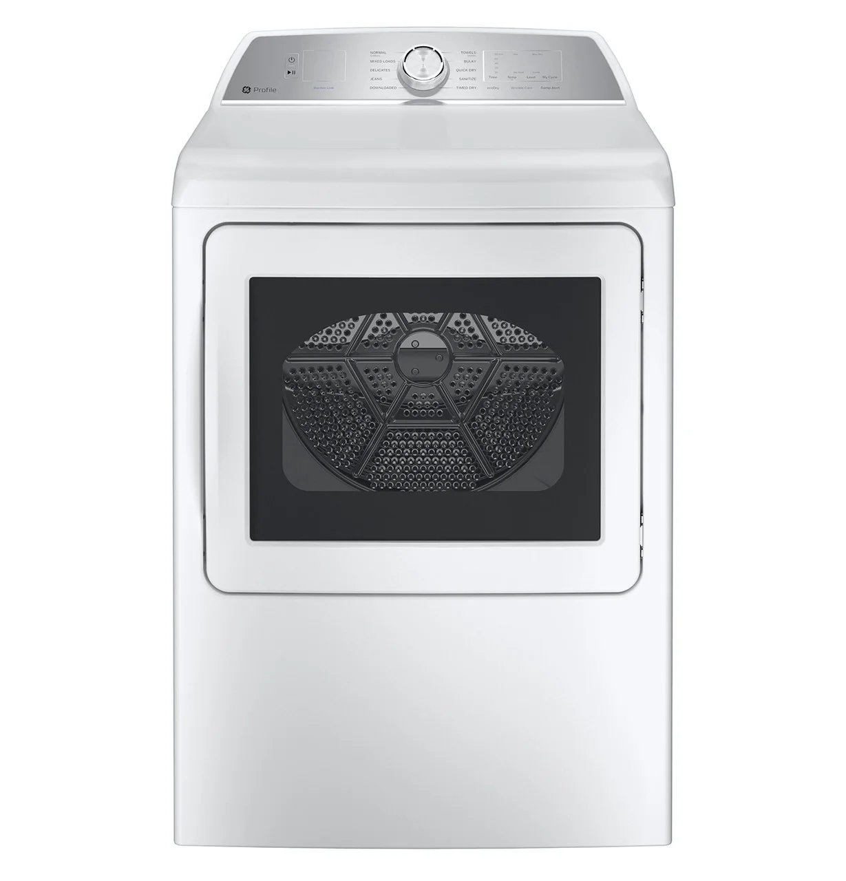 GE Profile 7.4-cu ft Reversible Side-Swing Door Gas Dryer (White) ENERGY STAR, PTD60GBSRWS